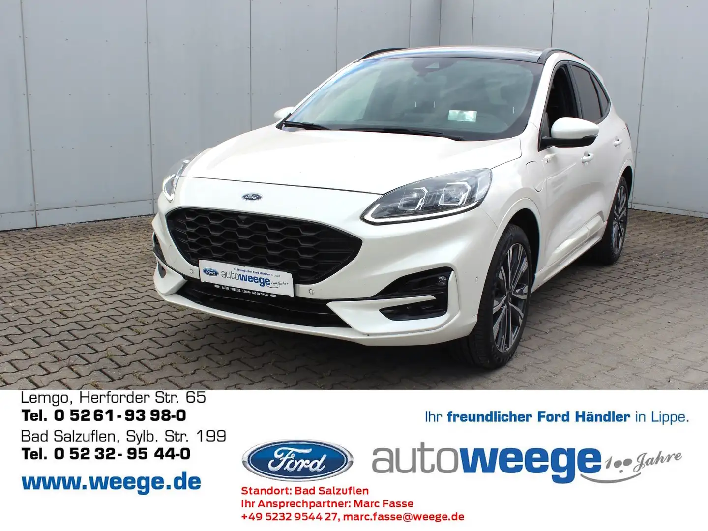 Ford Kuga Plug-In Hybrid ST-Line X 2,5 Duratec Wit - 1