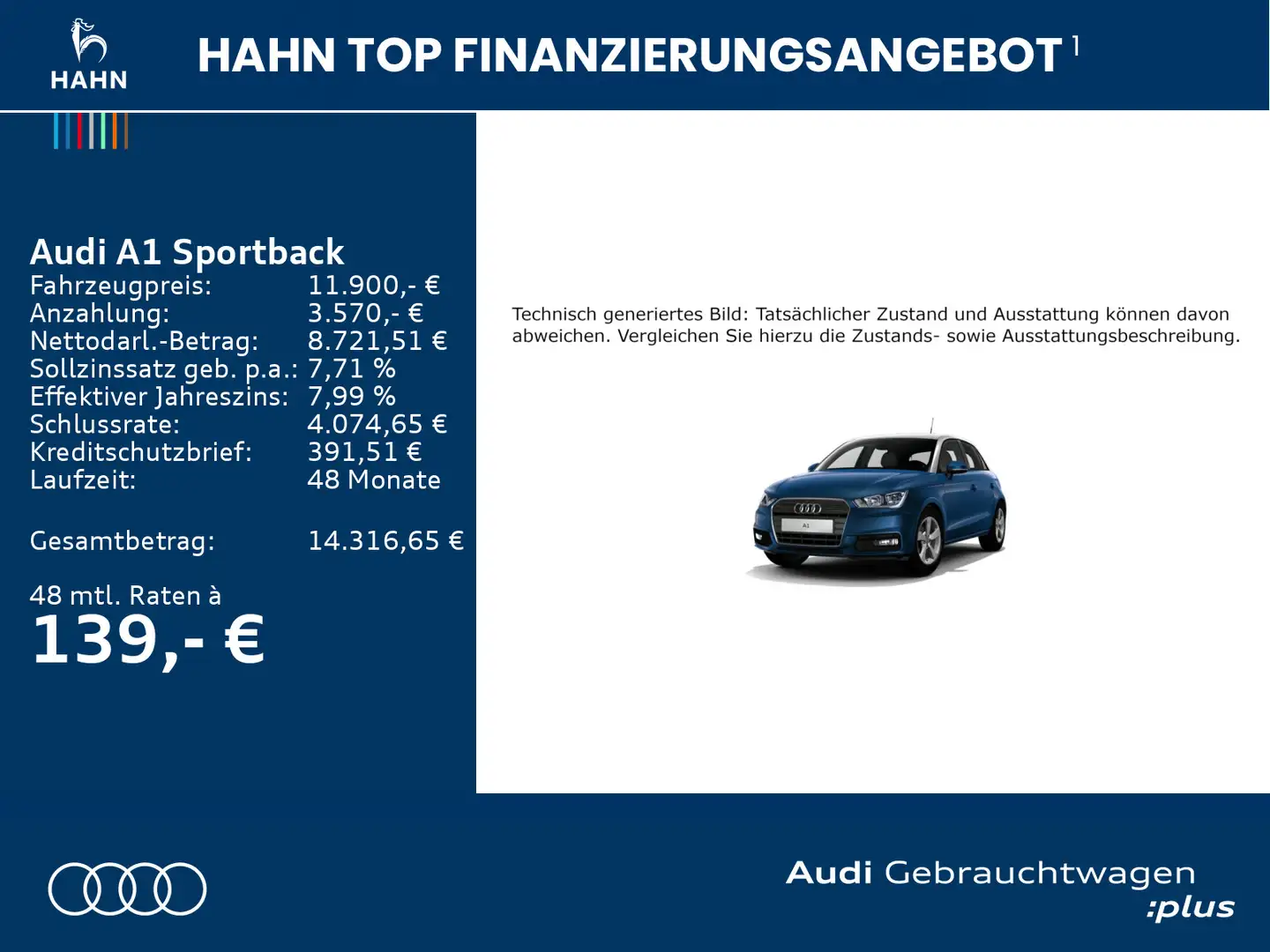 Audi A1 TFSI sport ultra Carplay Sitzh Einp Blau - 2