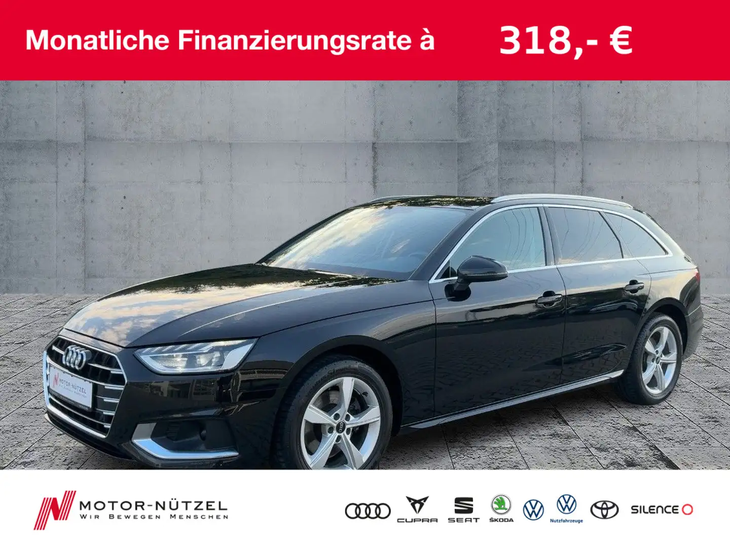 Audi A4 35 TDI S-TR ADVANED LED+NAV+PDC+ACC+SHZ Negro - 1