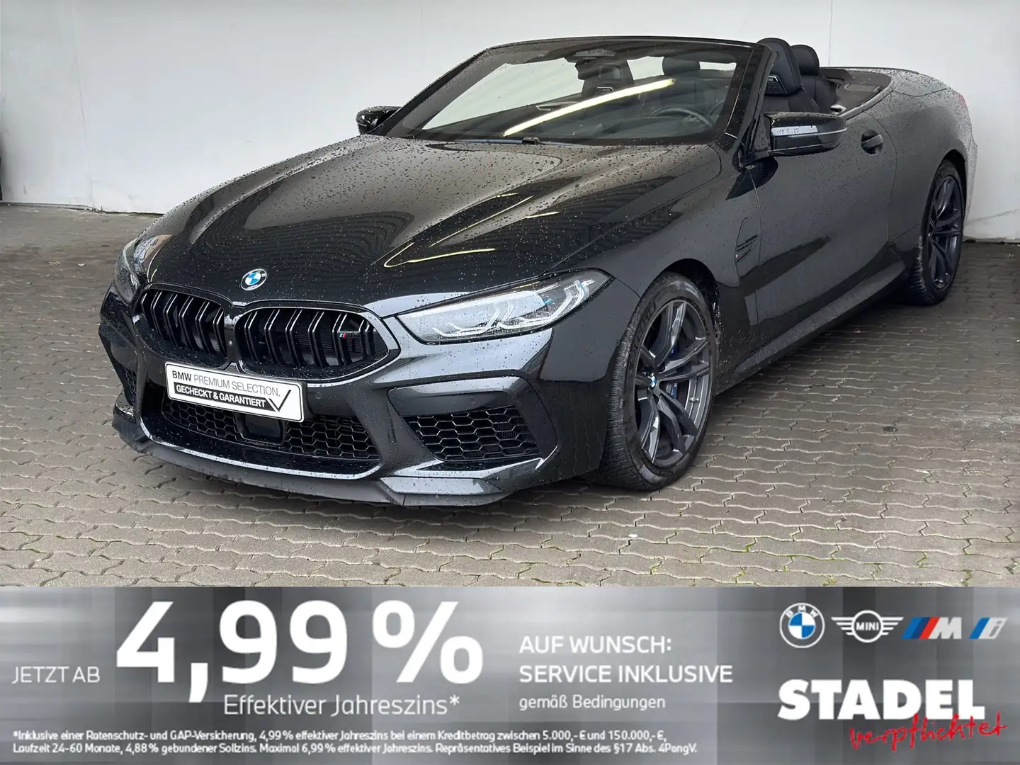 BMW M8 Cabrio Navi.Laser.ACC.360°.SoftClose.KomfZg Schwarz - 2