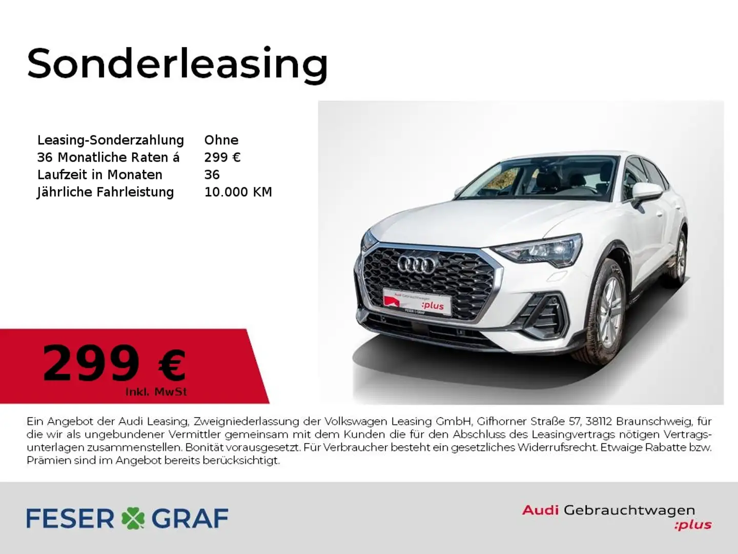 Audi Q3 Sportback 35 TFSI S tronic /LED/ACC/Navi+Sitzhzg Blanc - 1
