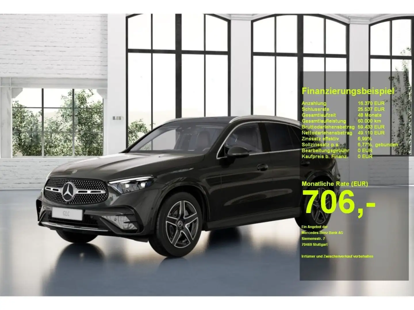 Mercedes-Benz GLC 300 de 4M AMG+PANO+Kamera+Burmester+Memory Grau - 1