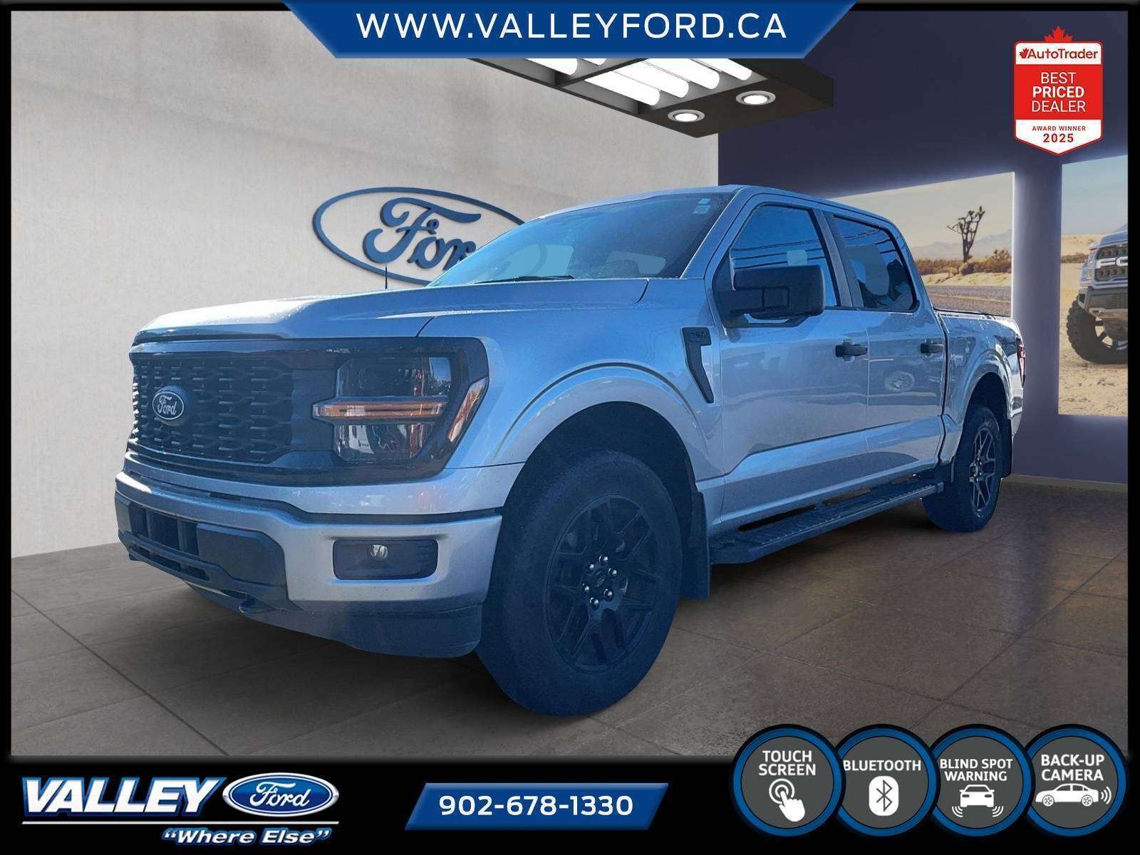 Silver 2025 Ford F-150 Pickup Truck Four-Wheel Drive Automatic