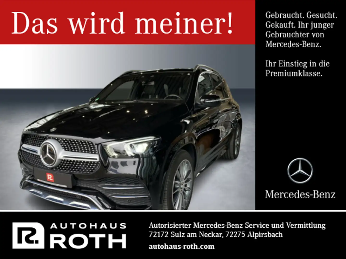 Mercedes-Benz GLE 350 GLE 350 de 4MATIC AMG Sound HeadUp AHK 21-Zoll LED Schwarz - 1