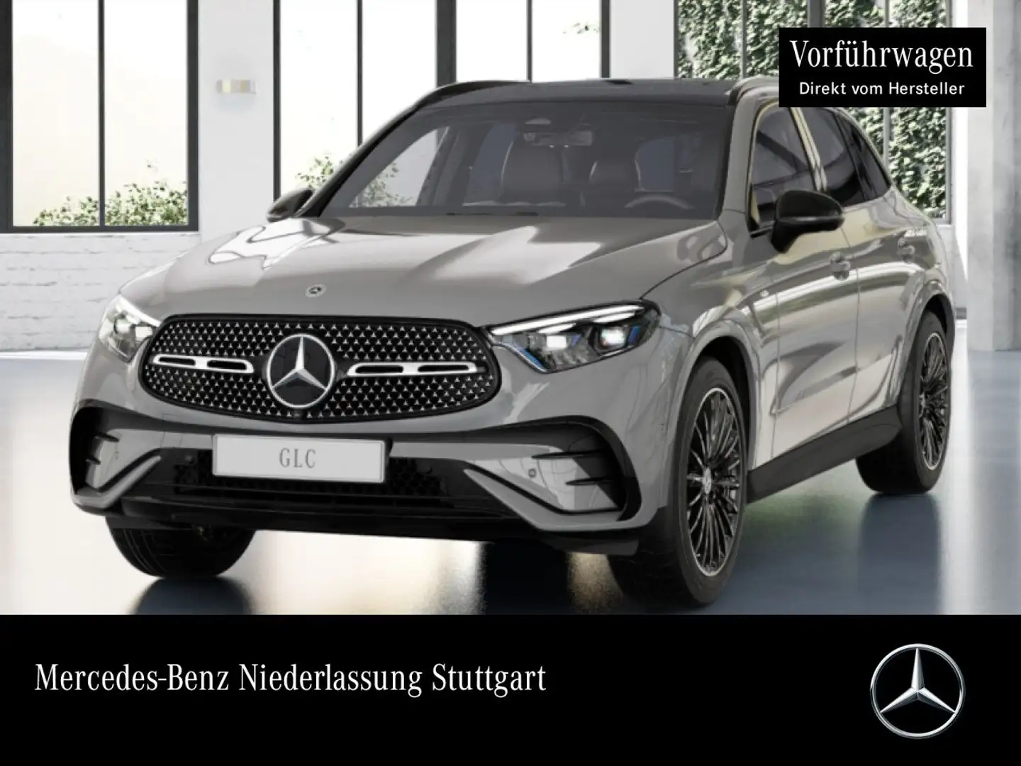 Mercedes-Benz GLC 300 de 4M AMG+NIGHT+PANO+360+AHK+TOTW+KEYLESS Grau - 1