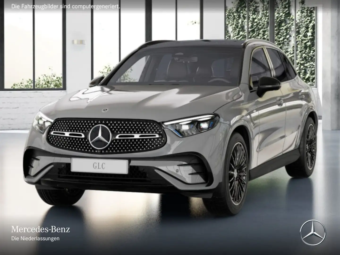 Mercedes-Benz GLC 300 de 4M AMG+NIGHT+PANO+360+AHK+TOTW+KEYLESS Grau - 2