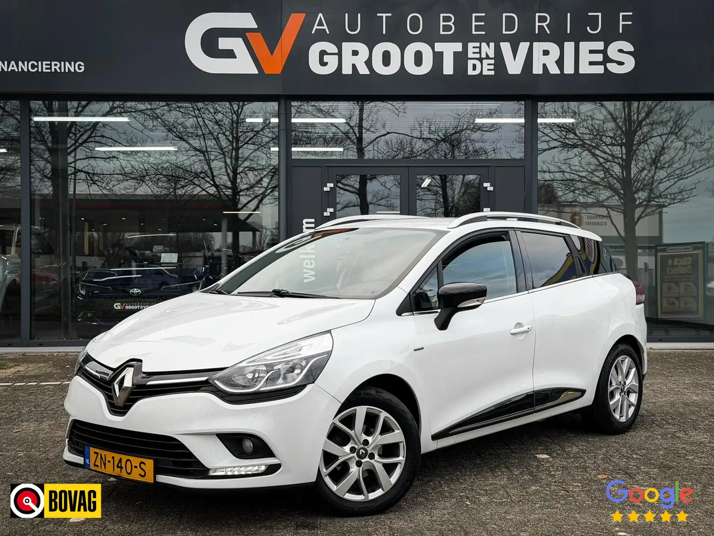 Renault Clio Estate 0.9 TCe Limited Org NL|Trekhaak|Navi|Airco Wit - 1