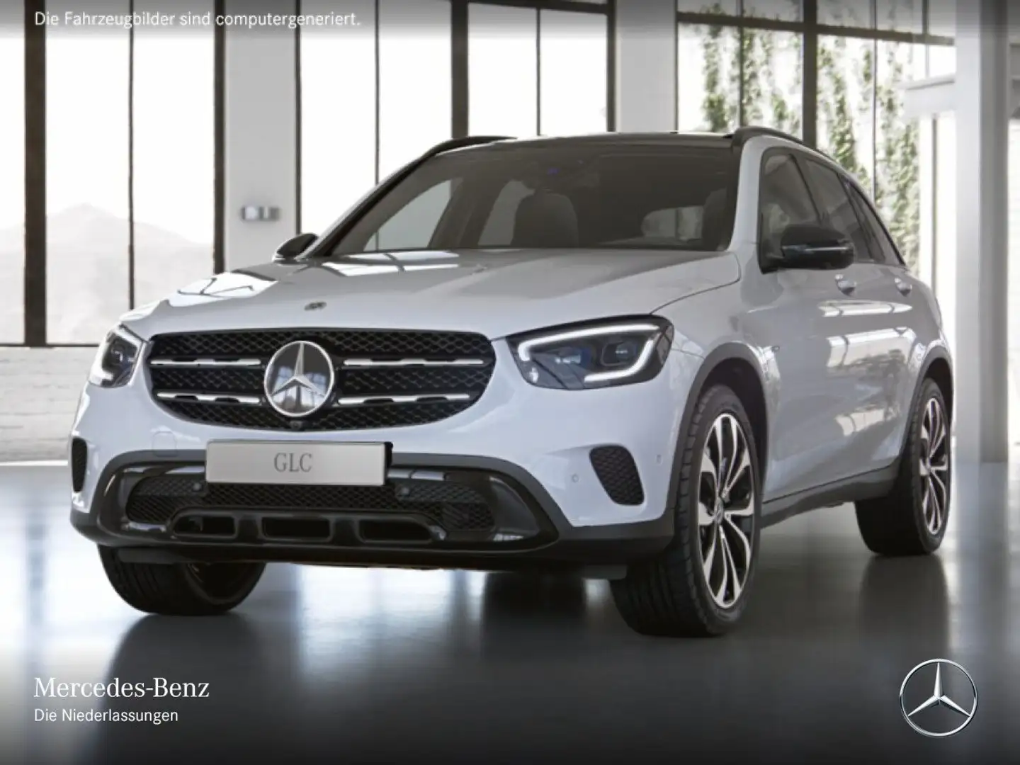 Mercedes-Benz GLC 300 e 4M NIGHT+PANO+360+AHK+MULTIBEAM+HUD+9G Weiß - 2