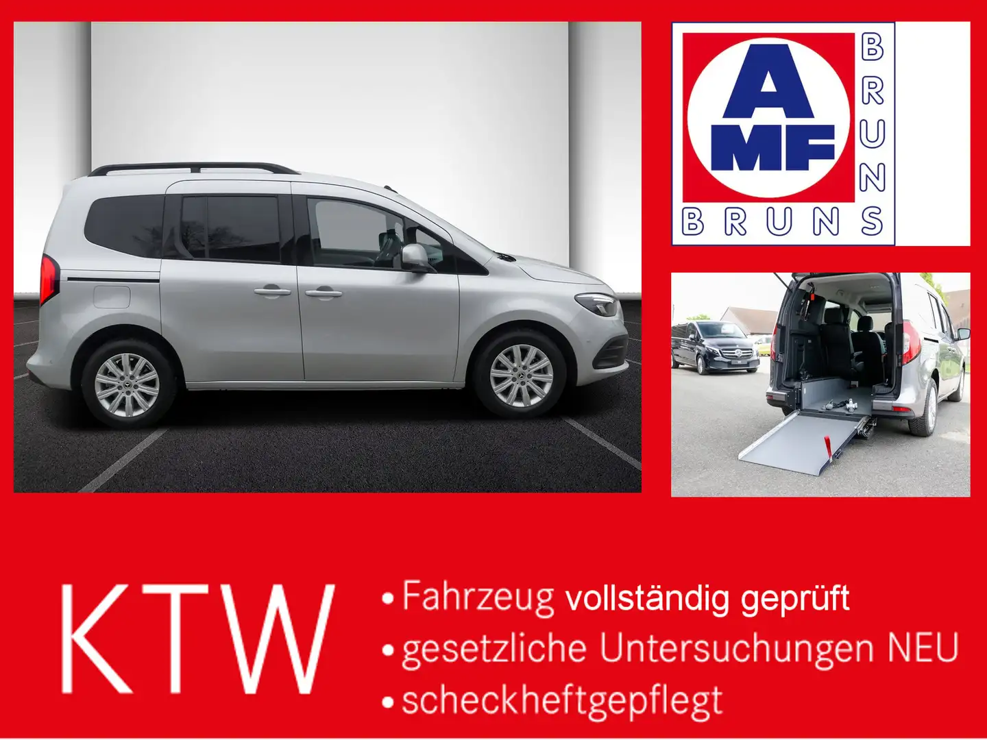 Mercedes-Benz T-Class Progressive,AMF Rollstuhlrampe,LED,Navi Argent - 1