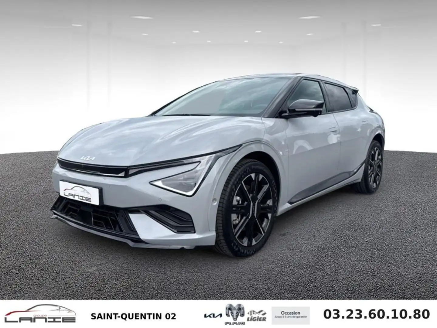 Kia EV6 84kWh 229 ch Autonomie Longue GT-line Premium Blanc - 1