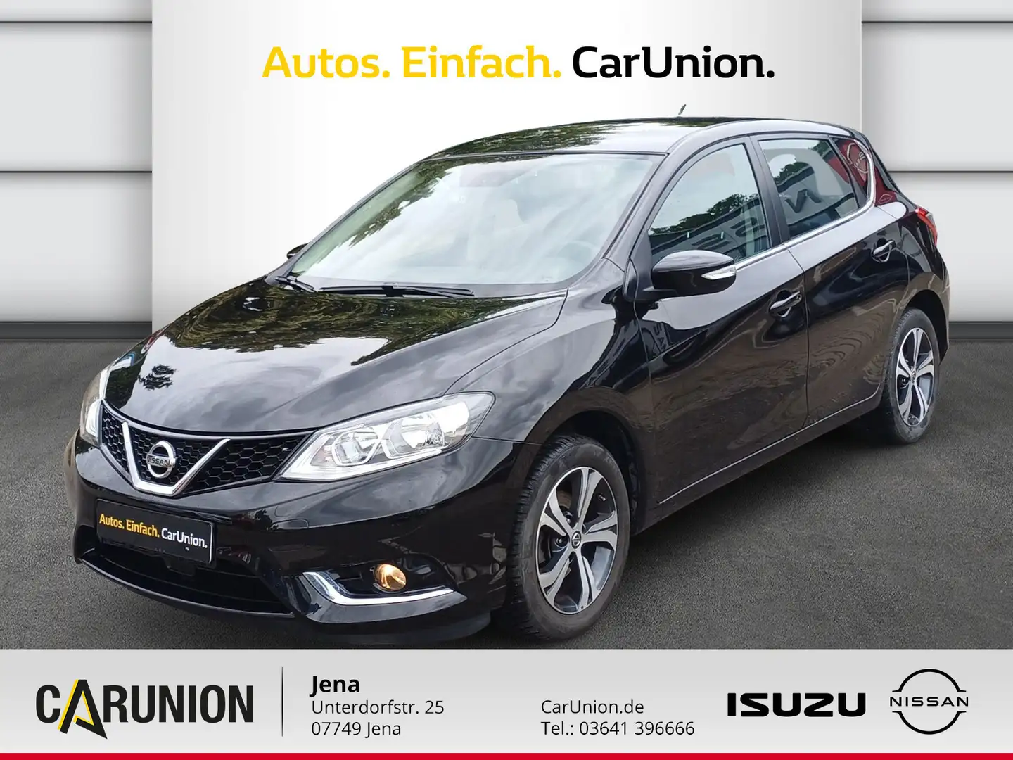 Nissan Pulsar 1.2 Acenta Nissan Connect Schwarz - 1