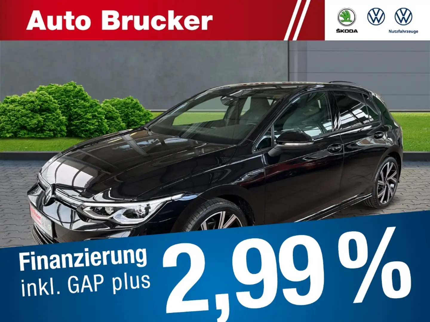 Volkswagen Golf VIII R-Line 2.0 TDI+DSG+LED+Navi+3-Zonen-Klima+SHZ Negro - 1
