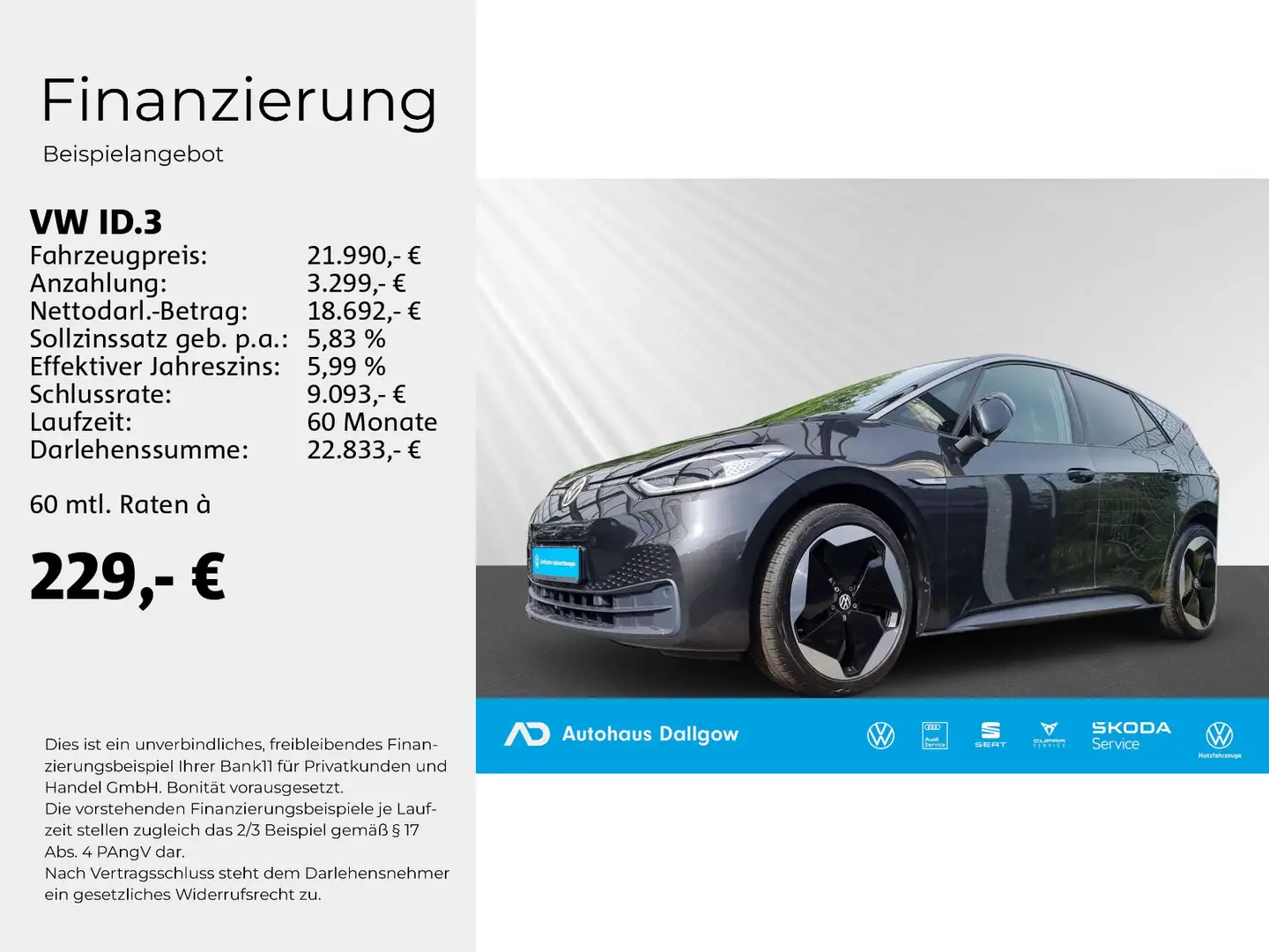 Volkswagen ID.3 Pro Performance Max 204PS 1-Gang-Autom.+LED Grau - 2
