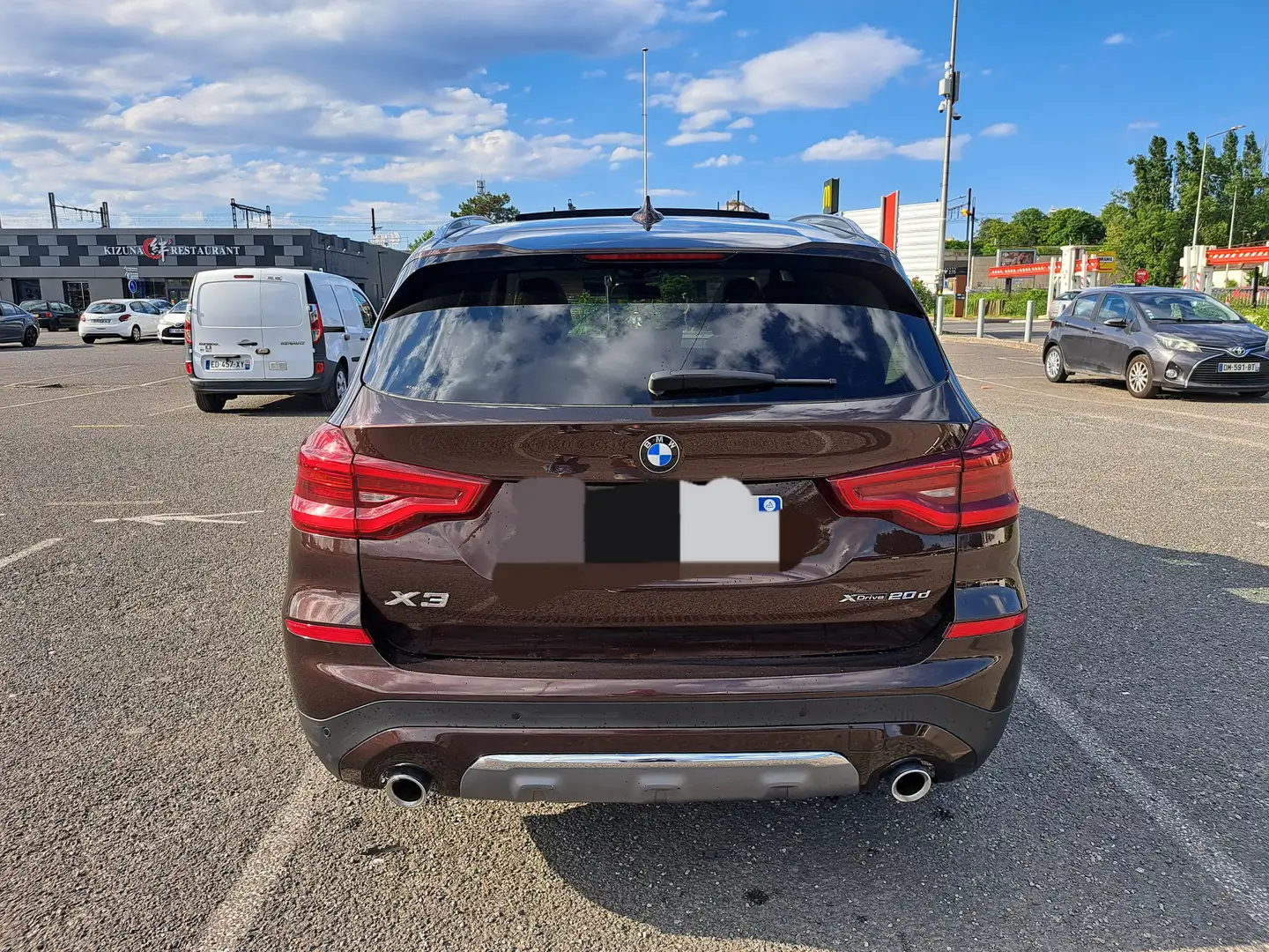 BMW X3 X3 xDrive20d 190ch BVA8 Luxury Brun - 2