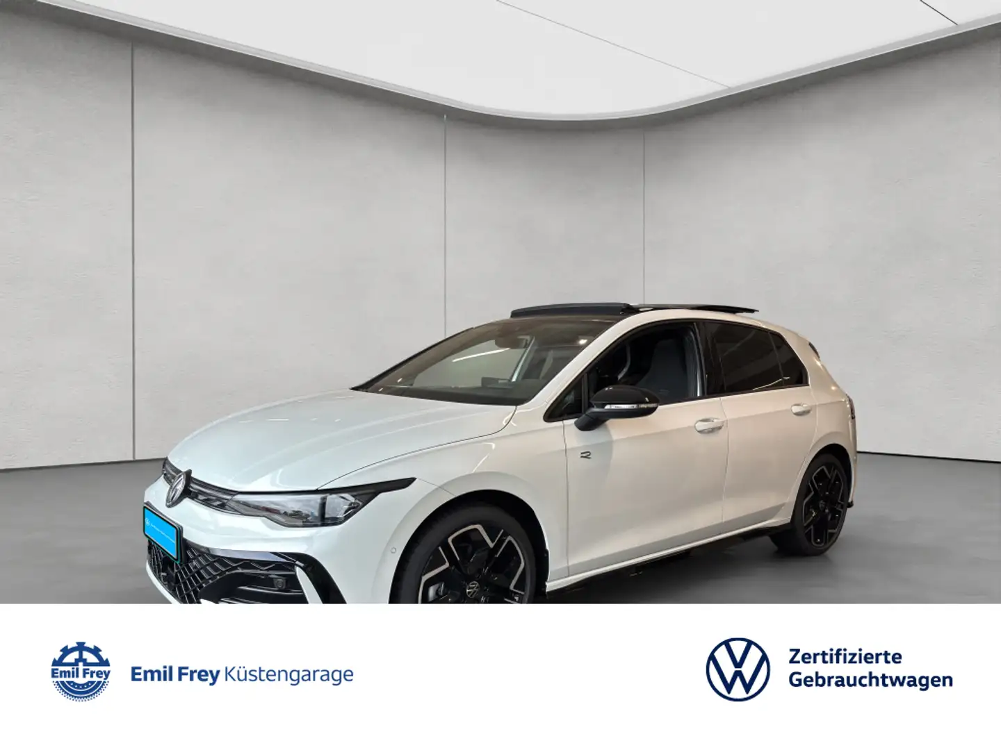 Volkswagen Golf VIII R-Line 1.5 eTSI DSG ACC RFK SHZ NAVI P Blanc - 1