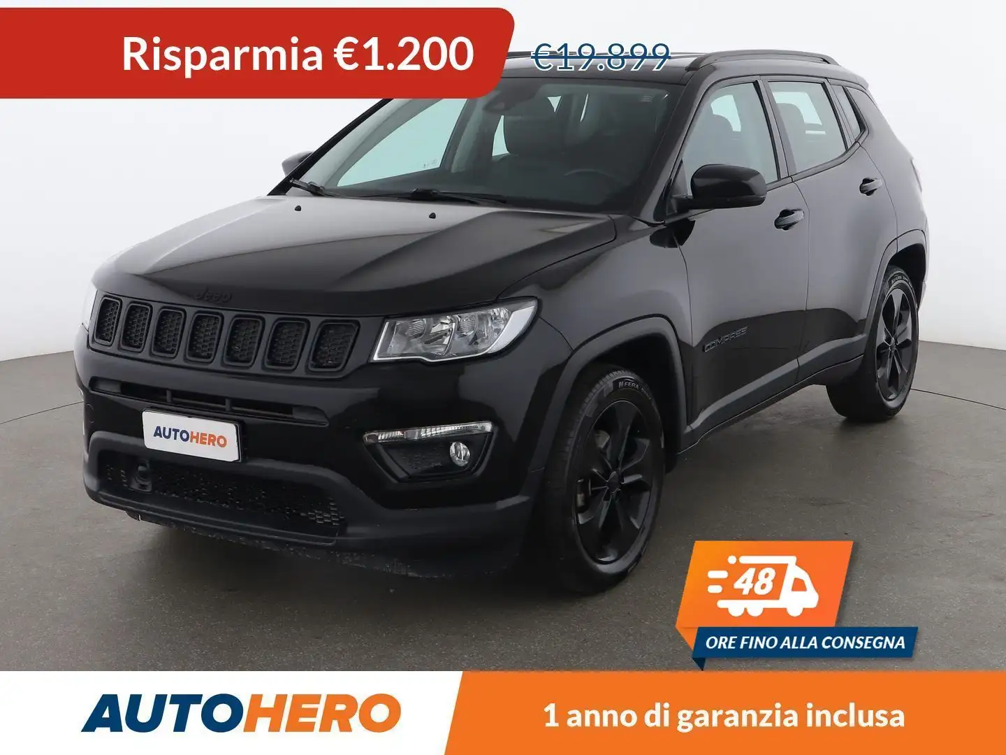 Jeep Compass 1.6 M-Jet Night Eagle Nero - 1