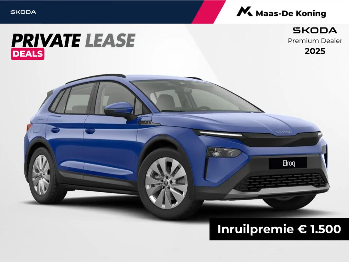 Skoda Elroq Selection Elektromotor 125 kW / 170 PK SUV | PRIVA Blauw - 1