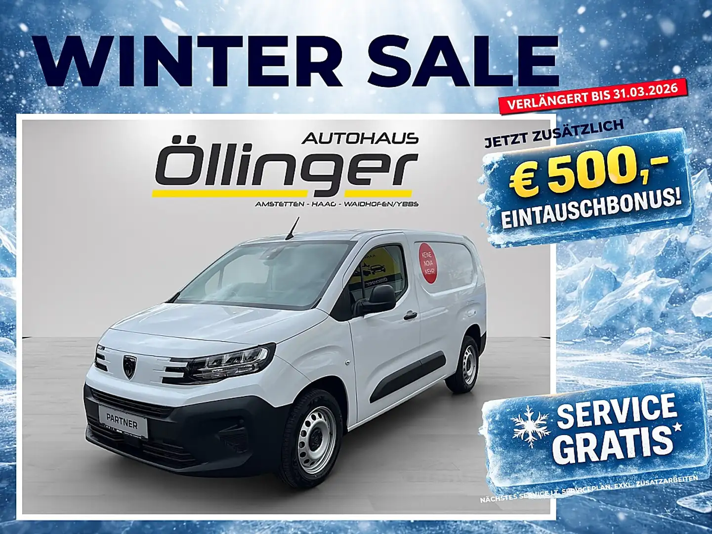 Peugeot Partner Partner Lang L2 BlueHDi 130 S&S Erh.Nuzlast Pre... Weiß - 1