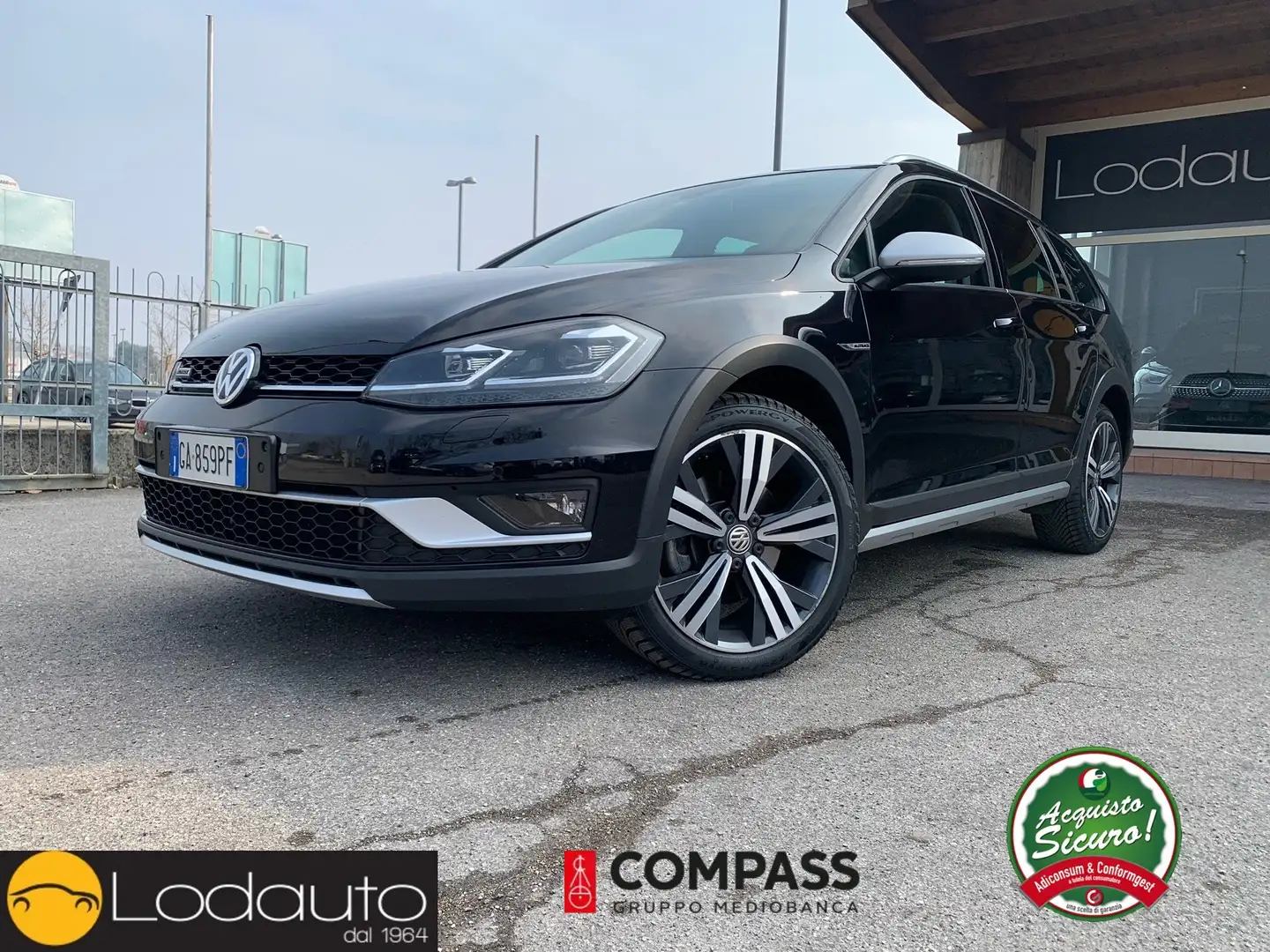 Volkswagen Golf Variant Golf Alltrack 2.0 tdi 4motion 184cv dsg# FULL# Nero - 1