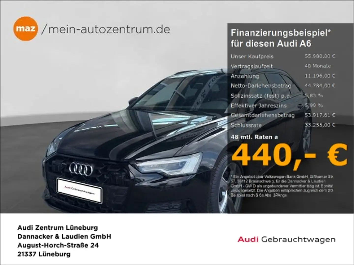 Audi A6 Avant 45 3.0 TDI quattro advanced Alu Matrix Schwarz - 1