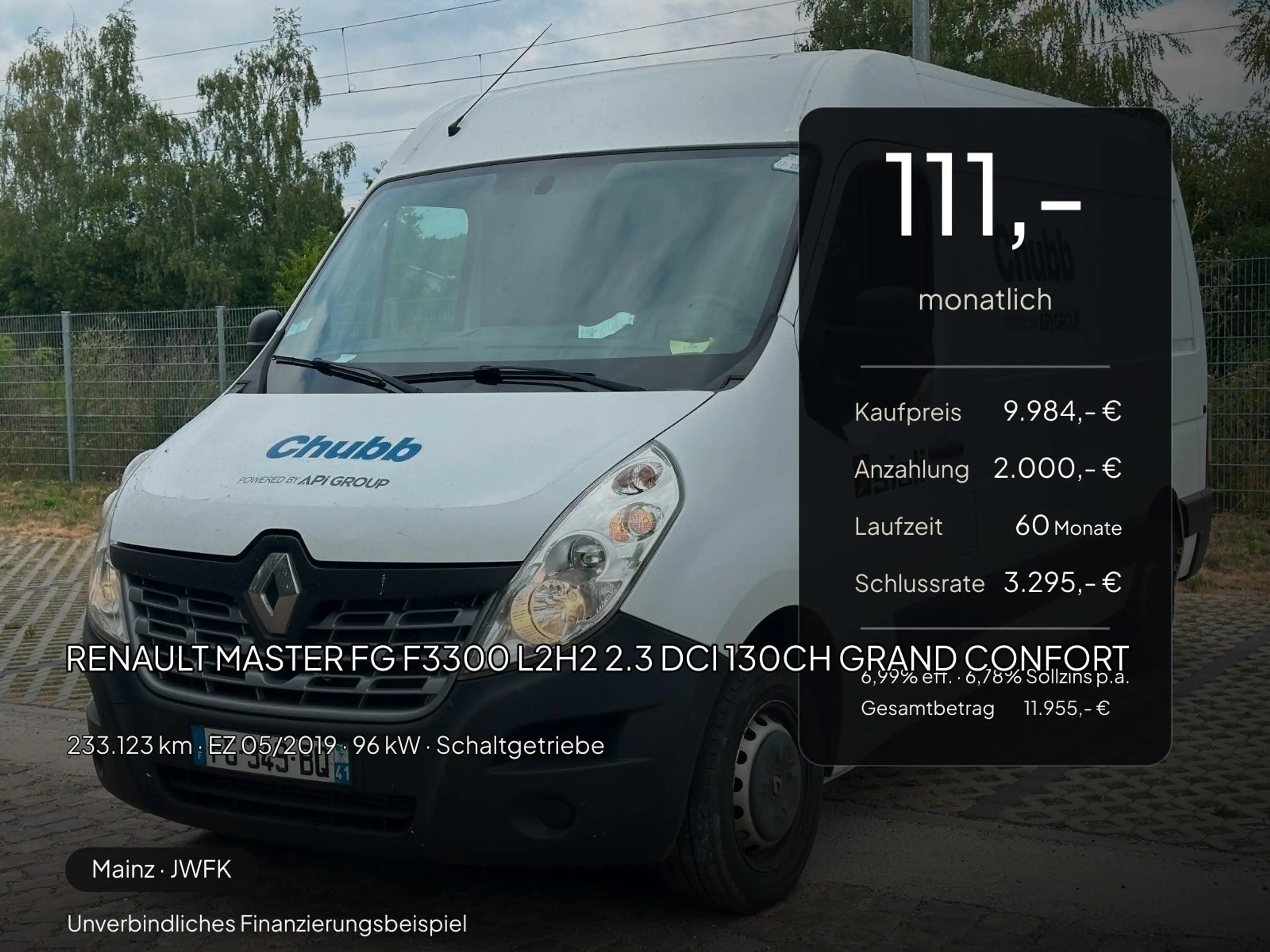 Renault Master MASTER FG F3300 L2H2 2.3 DCI 130CH GRAND CONFORT — photo 2