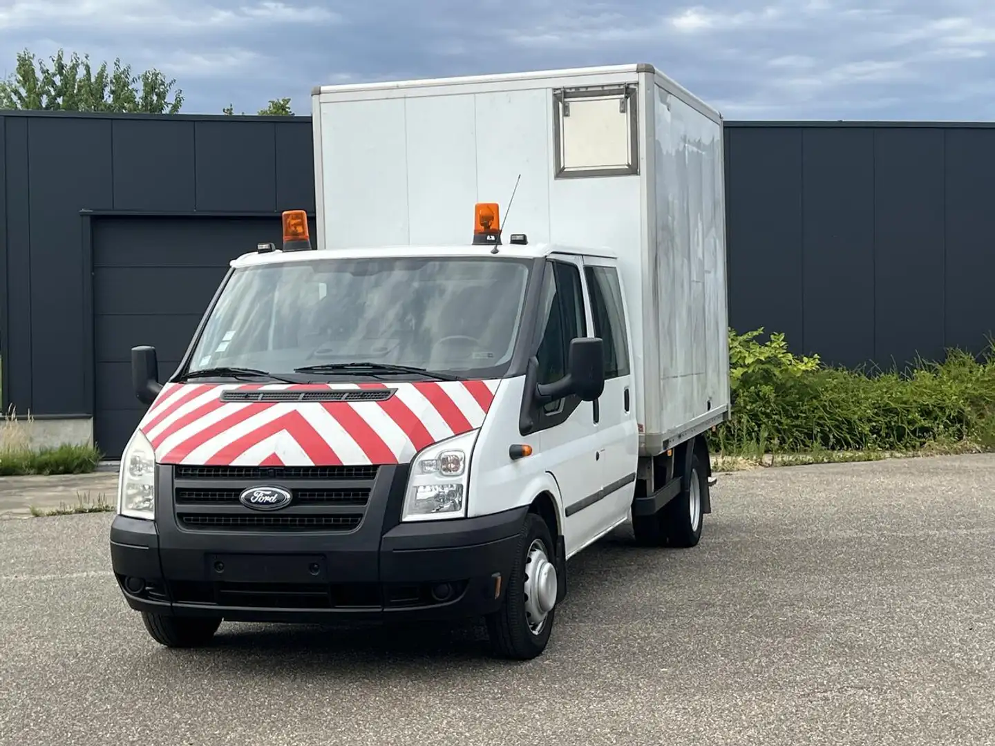 Ford Transit Dubbel Cabine/Laadbak/Euro 5!!! Blanc - 1