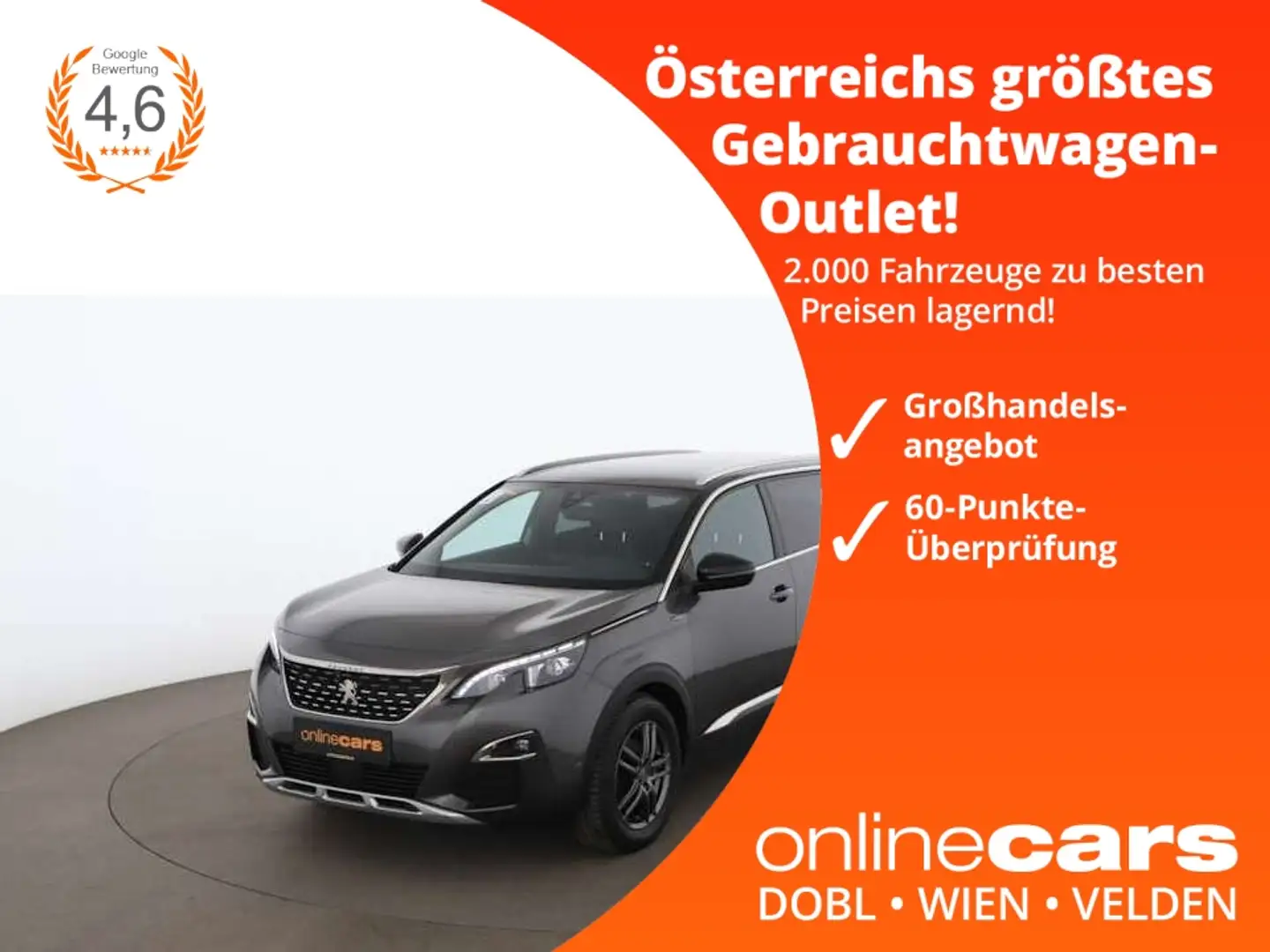 Peugeot 5008 1.5 BlueHDi 130 Allure Aut LED AHK NAVI Szürke - 1