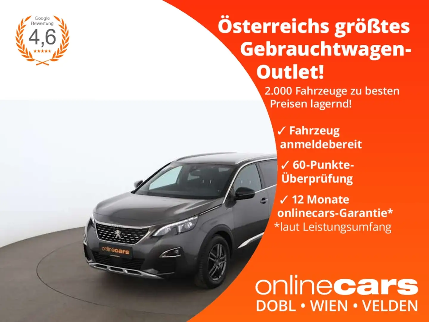 Peugeot 5008 1.5 BlueHDi 130 Allure Aut LED AHK NAVI Gris - 1