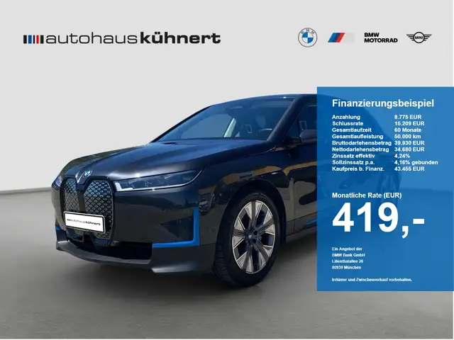 Bmw iX xDrive40 Laser SpurAss StHzg 360° AHK Navi
