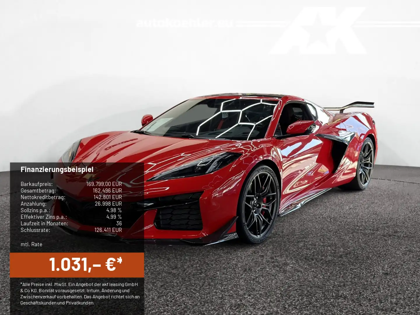 Corvette Z06 C8 Coupe Z07 3LZ, Ceramic, Carbon, Lift Rot - 1