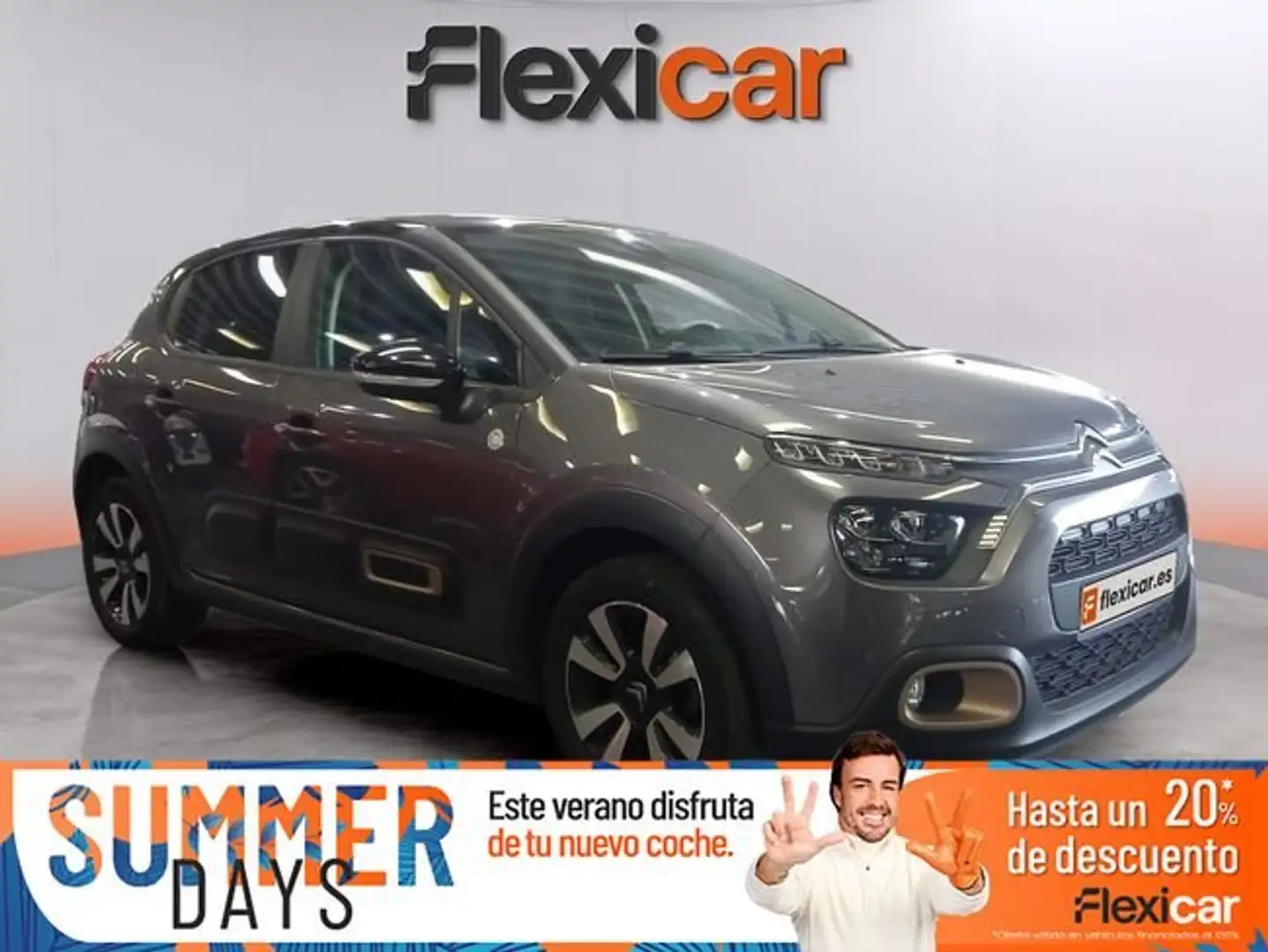 Citroen C3 PureTech+60KW+%2883CV%29+C-Series Gris - 1