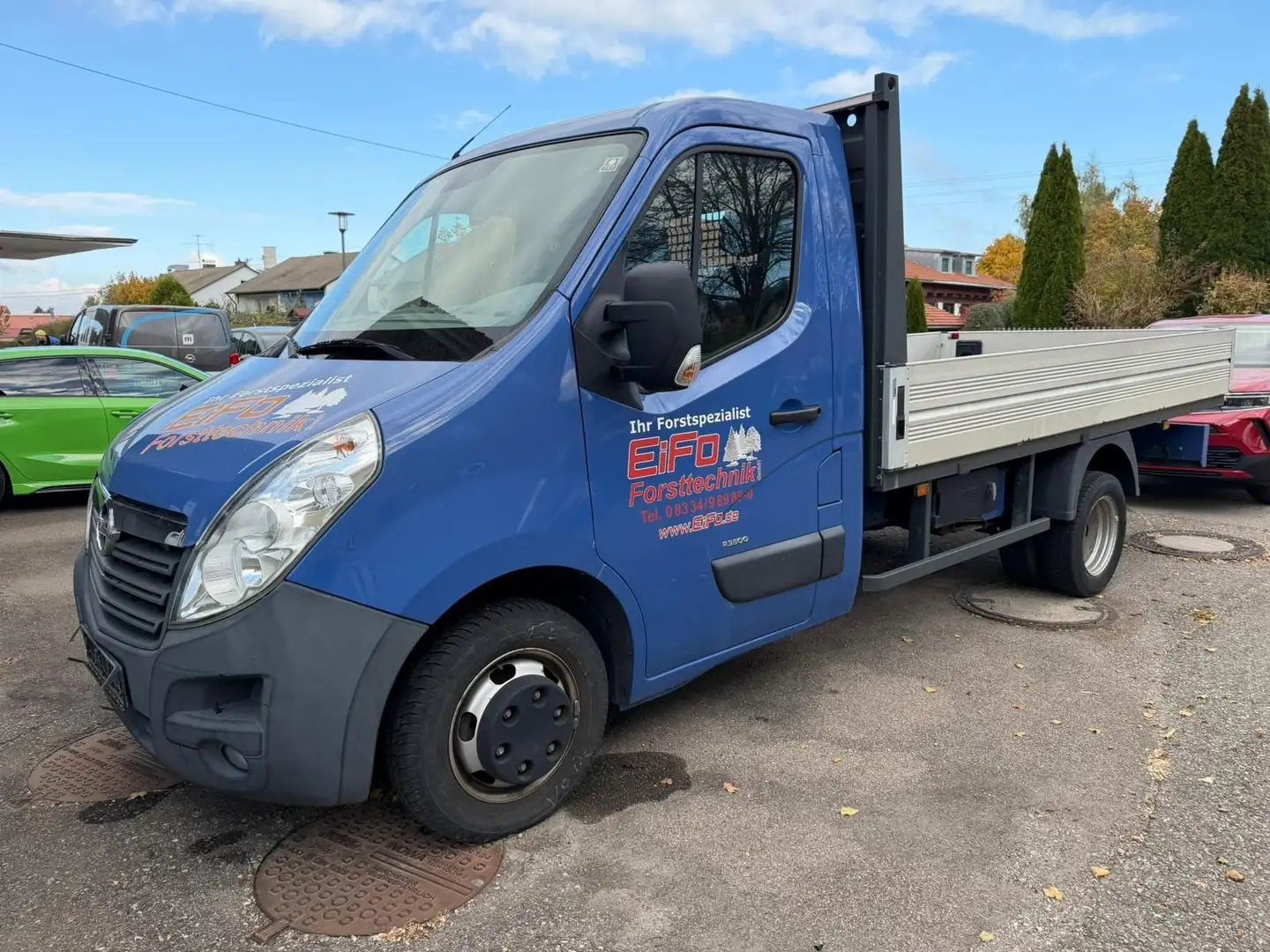 Opel Movano Pritsche H1 L2 4.5t Blauw - 2