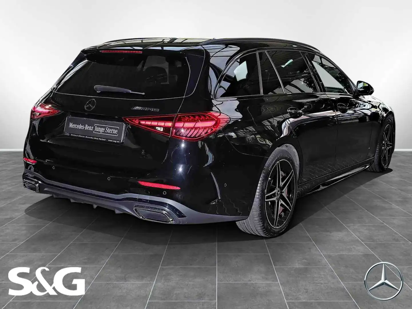 Mercedes-Benz C 200 AMG AHK+TOTWINKEL+CARPLAY+KAMERA+LED+18" Negro - 2