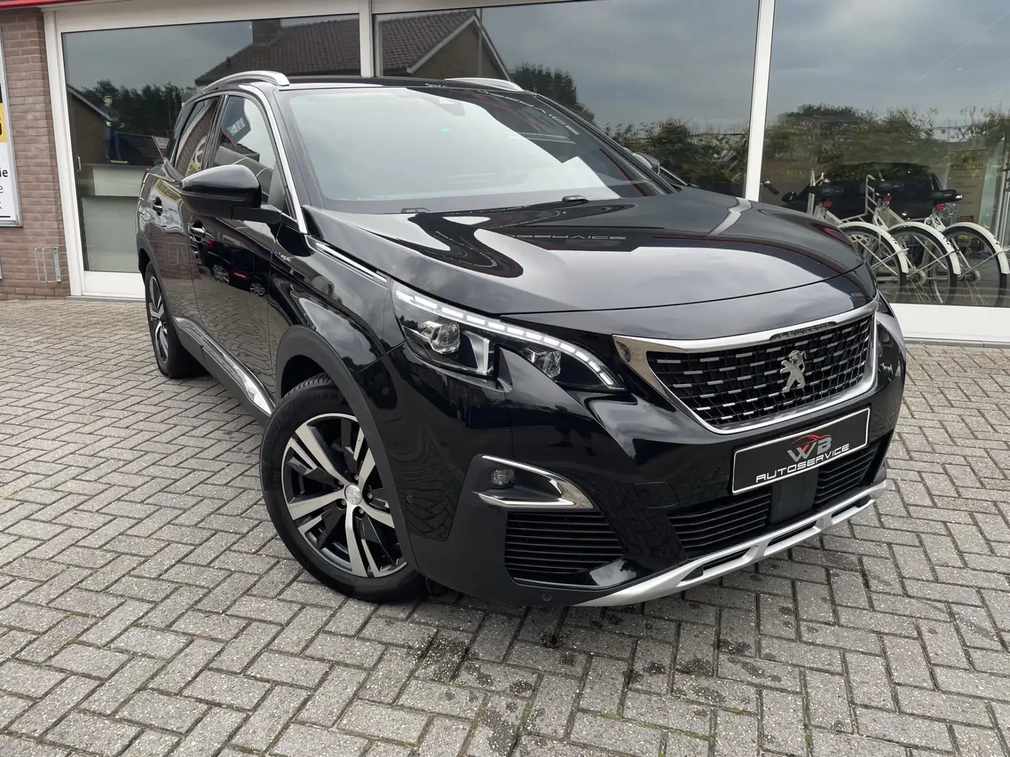 Peugeot 3008 1.6 HYbrid4 300 GT Line I Dodehoek det. I Grootlic Schwarz - 2