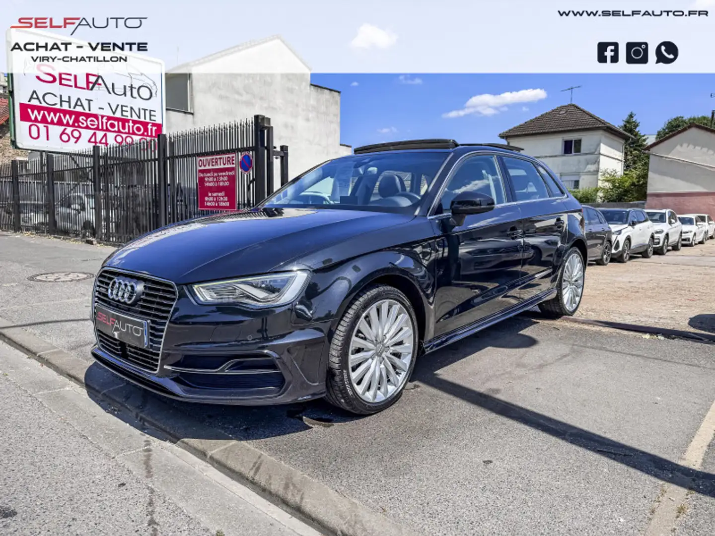 Audi e-tron 1.4 TFSI 204CH E-TRON AMBITION LUXE S TRONIC 6 Noir - 1