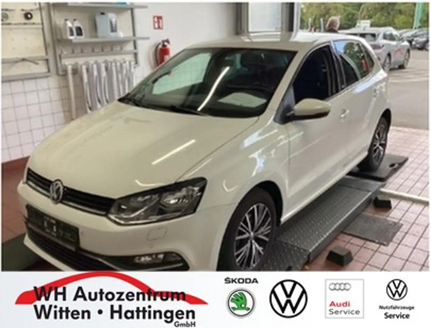 Volkswagen Polo 1.0 Allstar Navi Climatronic Tempomat Bianco - 1