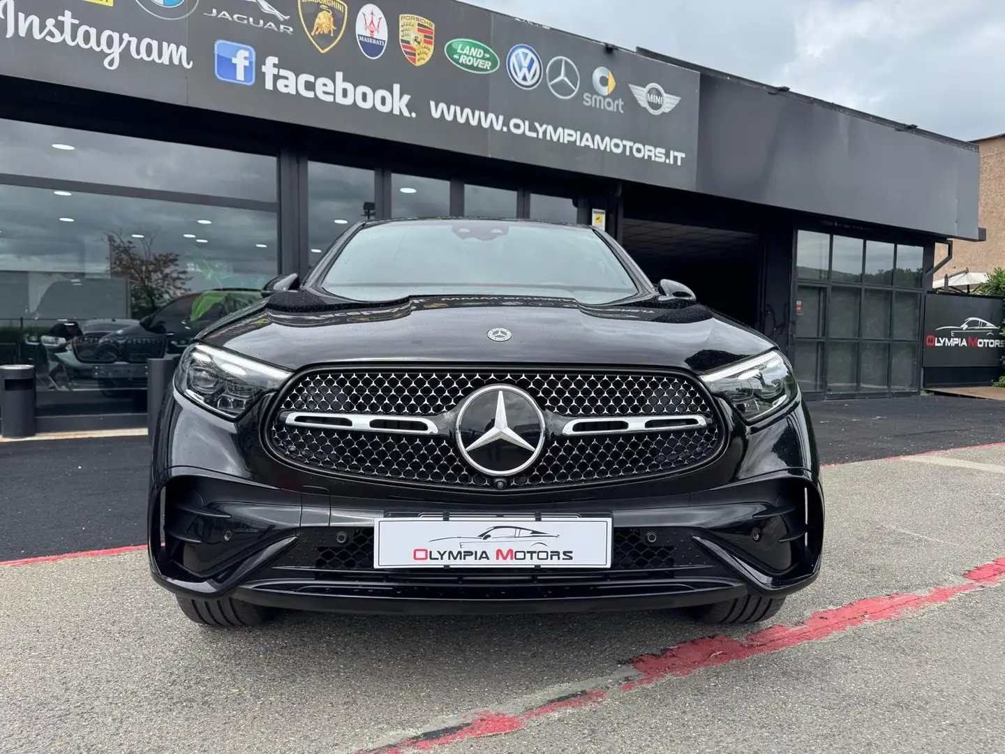 Mercedes-Benz GLC 300 DE COUPE PREMIUM AMG PEDANE 20 TETTO KAMERA 360 Nero - 2