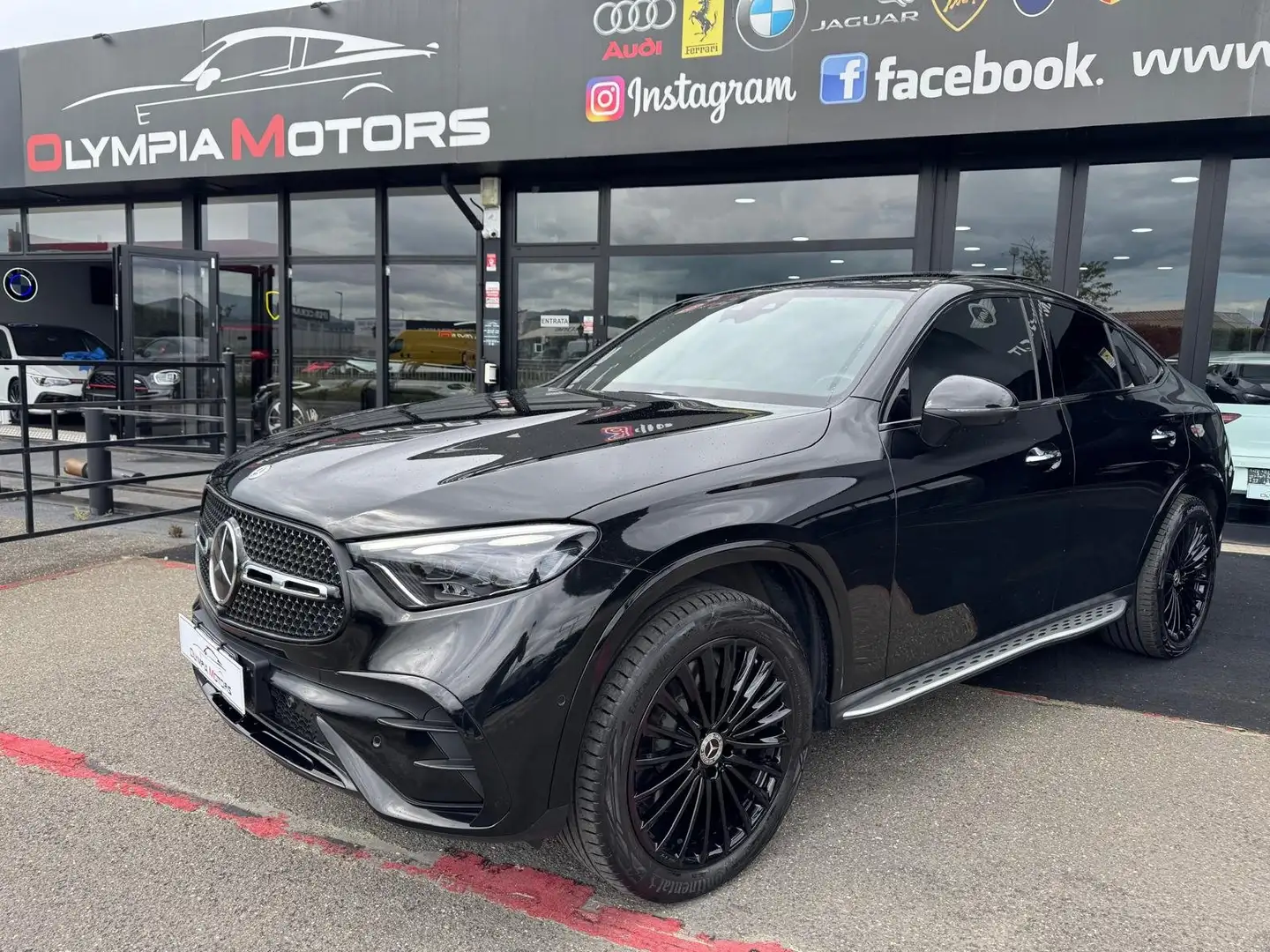 Mercedes-Benz GLC 300 DE COUPE PREMIUM AMG PEDANE 20 TETTO KAMERA 360 Nero - 1