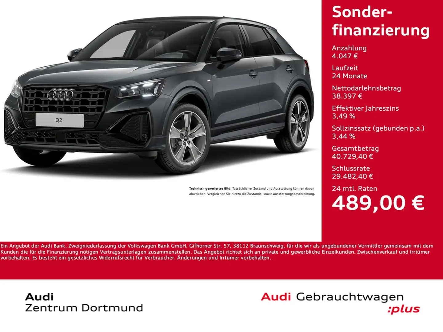 Audi Q2 35 S LINE BLACKPAK PANO AHK LM18 CARPLAY Grau - 1