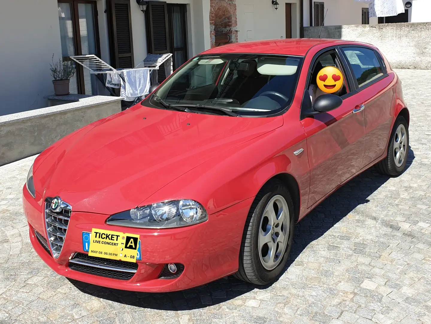Alfa Romeo 147 147 II 2004 5p 1.6 ts 16v Progression 105cv Rosso - 1