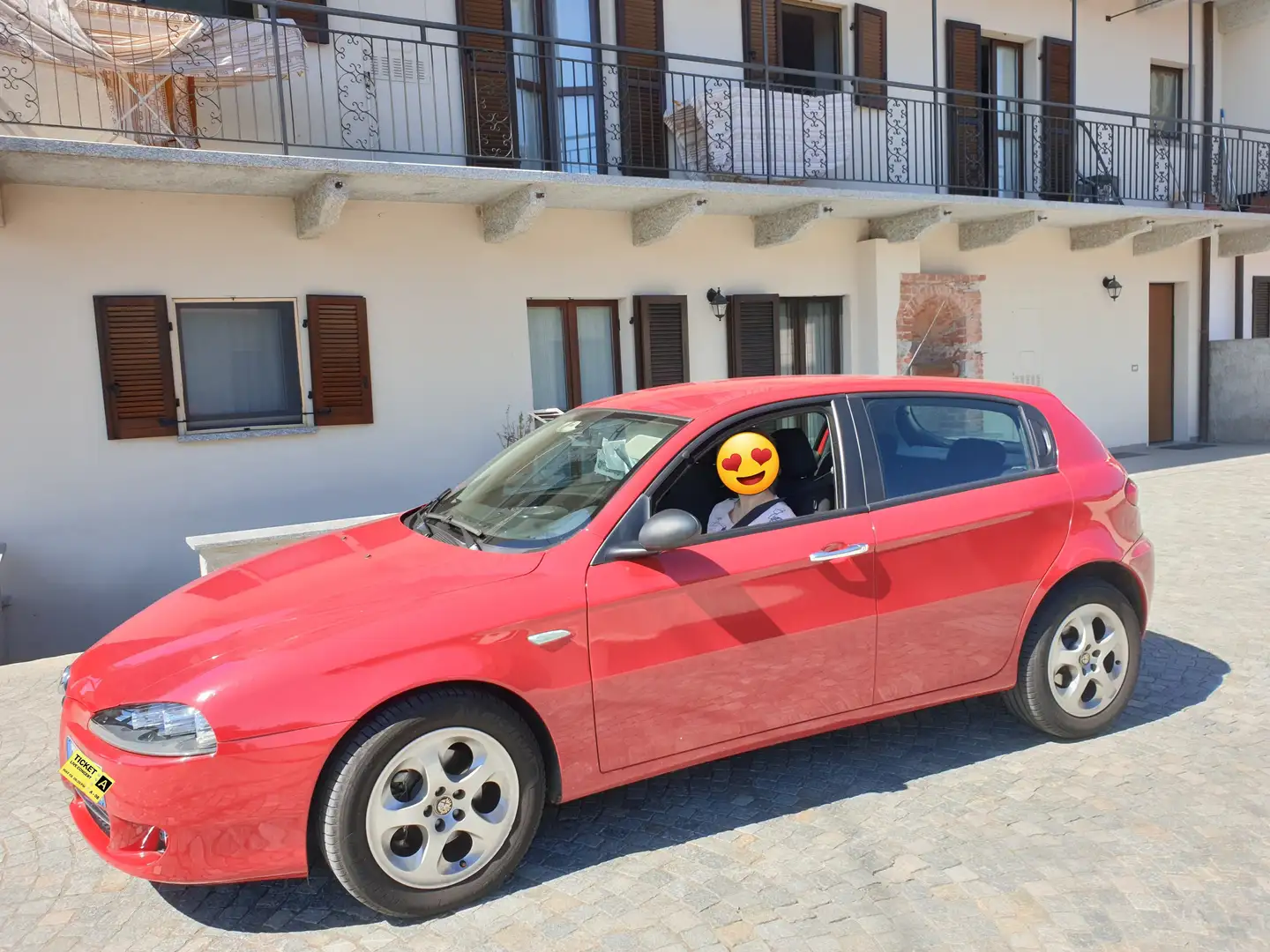 Alfa Romeo 147 147 II 2004 5p 1.6 ts 16v Progression 105cv Rosso - 2