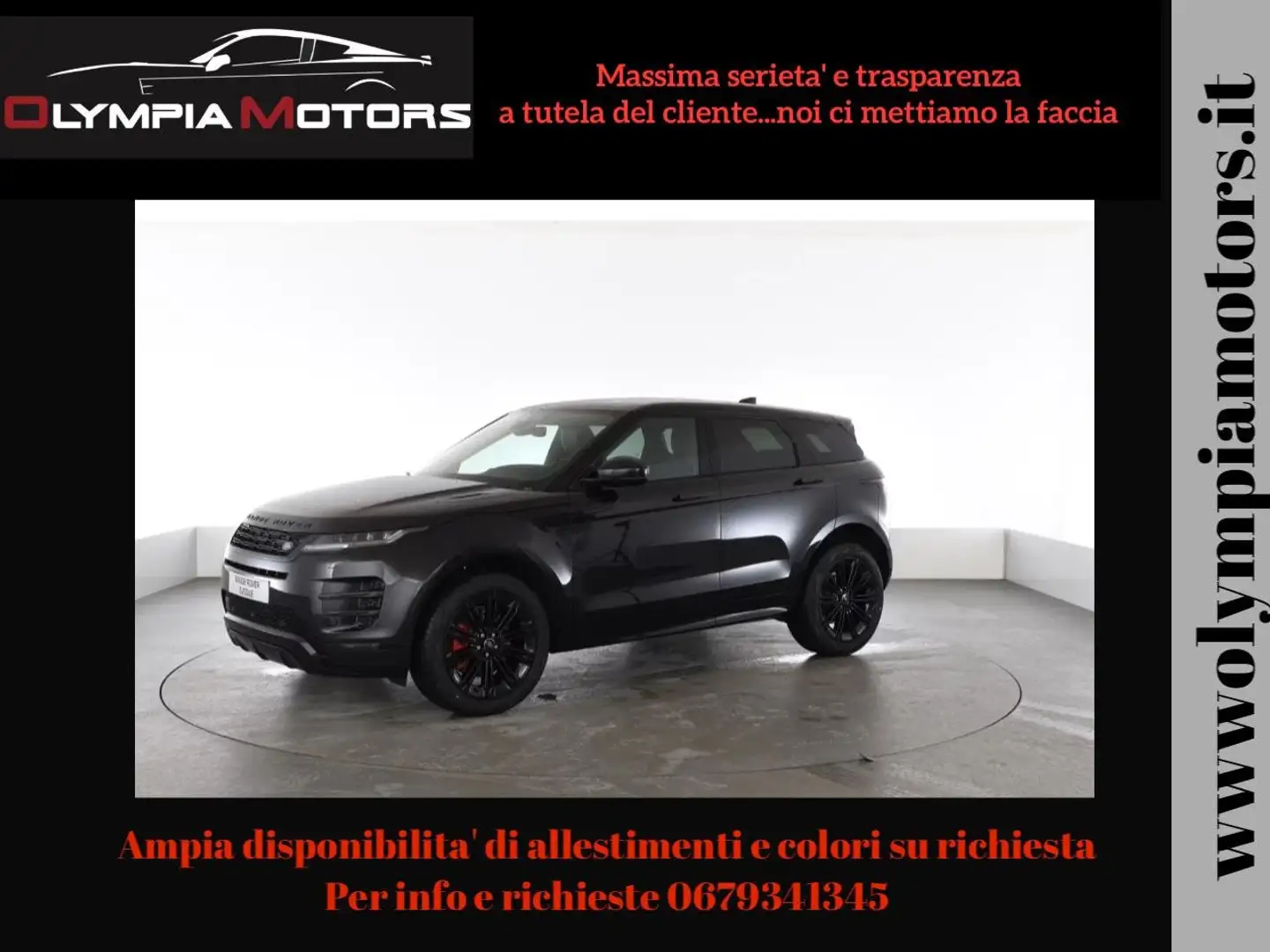 Land Rover Range Rover Evoque D165 AWD SE R DYNAMIC TETTO MERIDIAN BLACK KAMERA Nero - 1