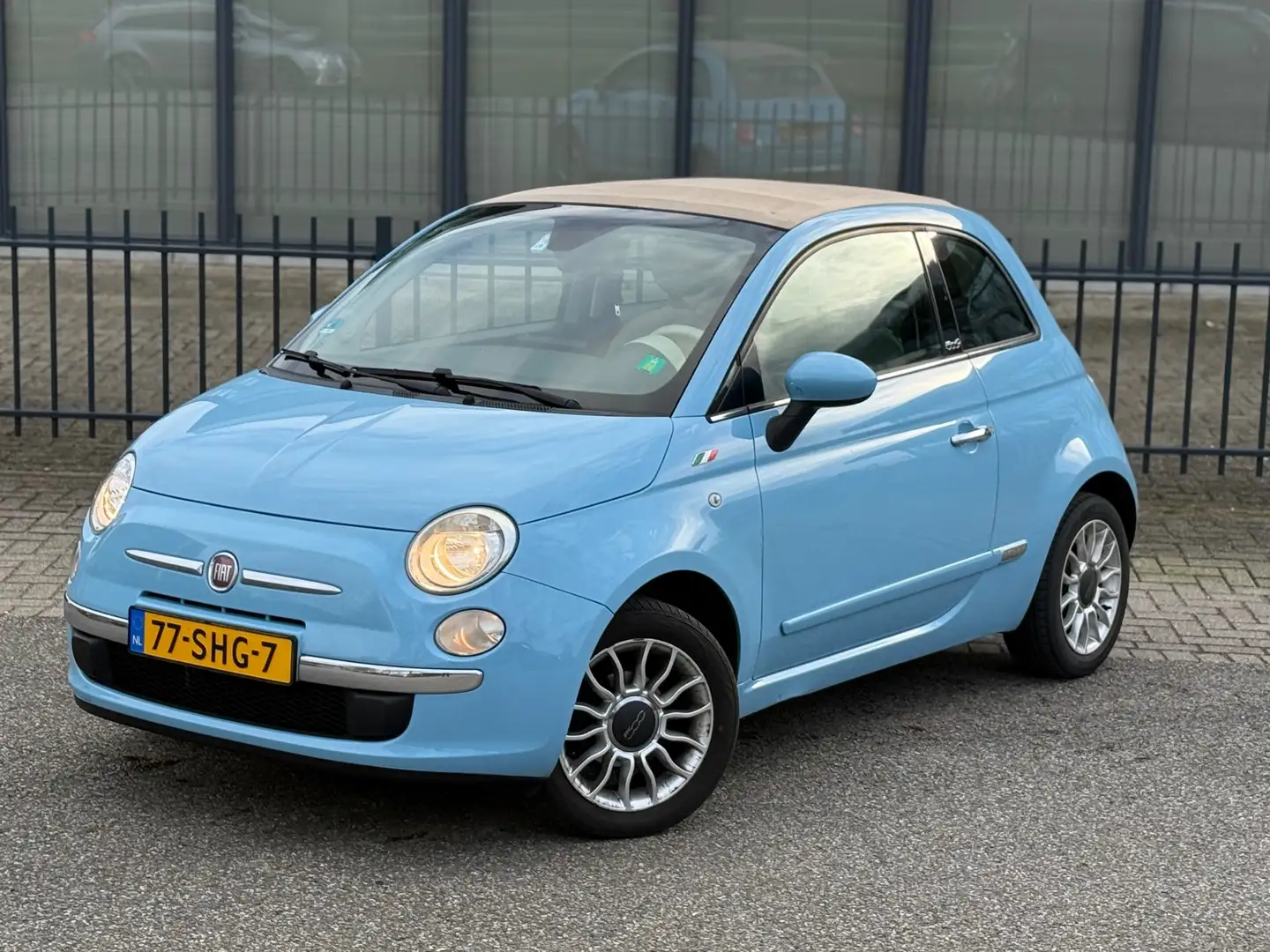 Fiat 500C 1.2 Lounge / Cabrio / APK / Distributie vervangen Blau - 1