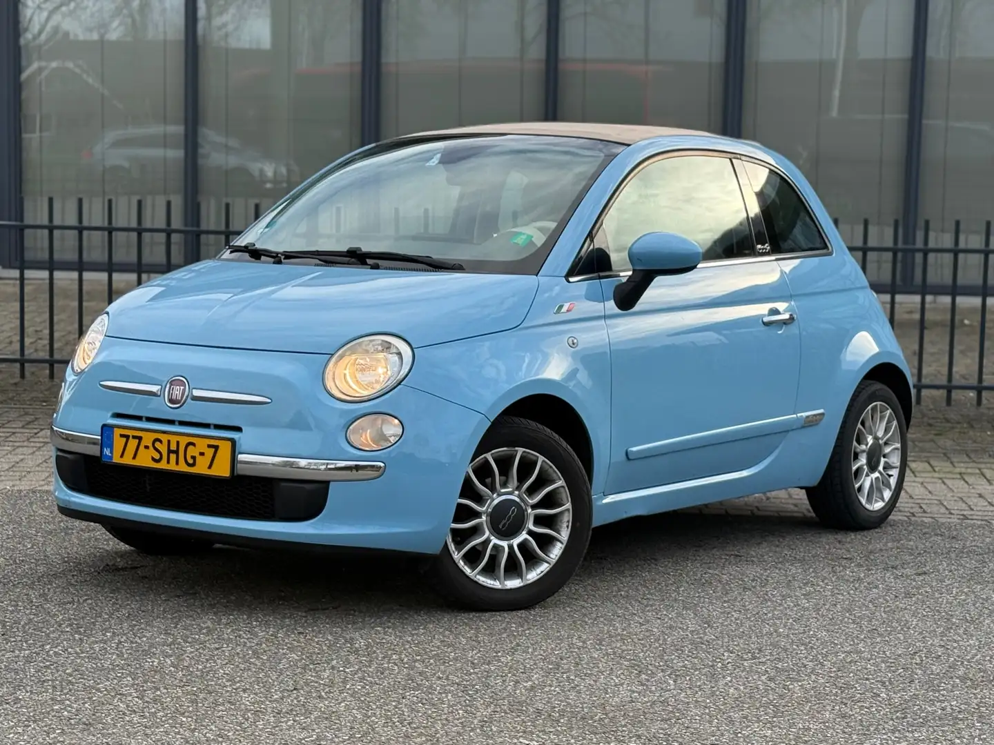 Fiat 500C 1.2 Lounge / Cabrio / APK / Distributie vervangen Blau - 2