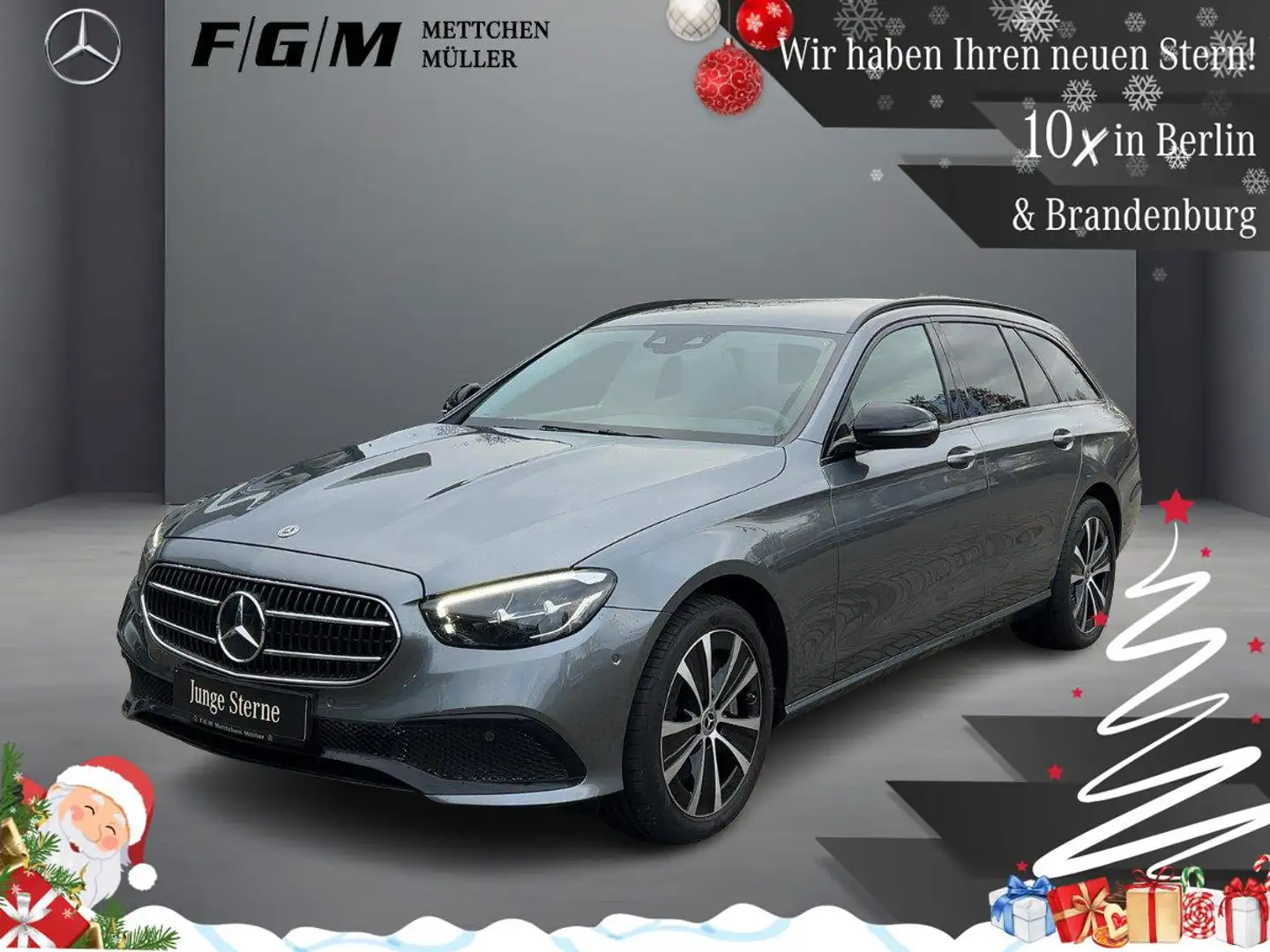 Mercedes-Benz E 300 de 4M T Avantgarde HeadUp|TWA|Night|Sitzhz Gris - 1