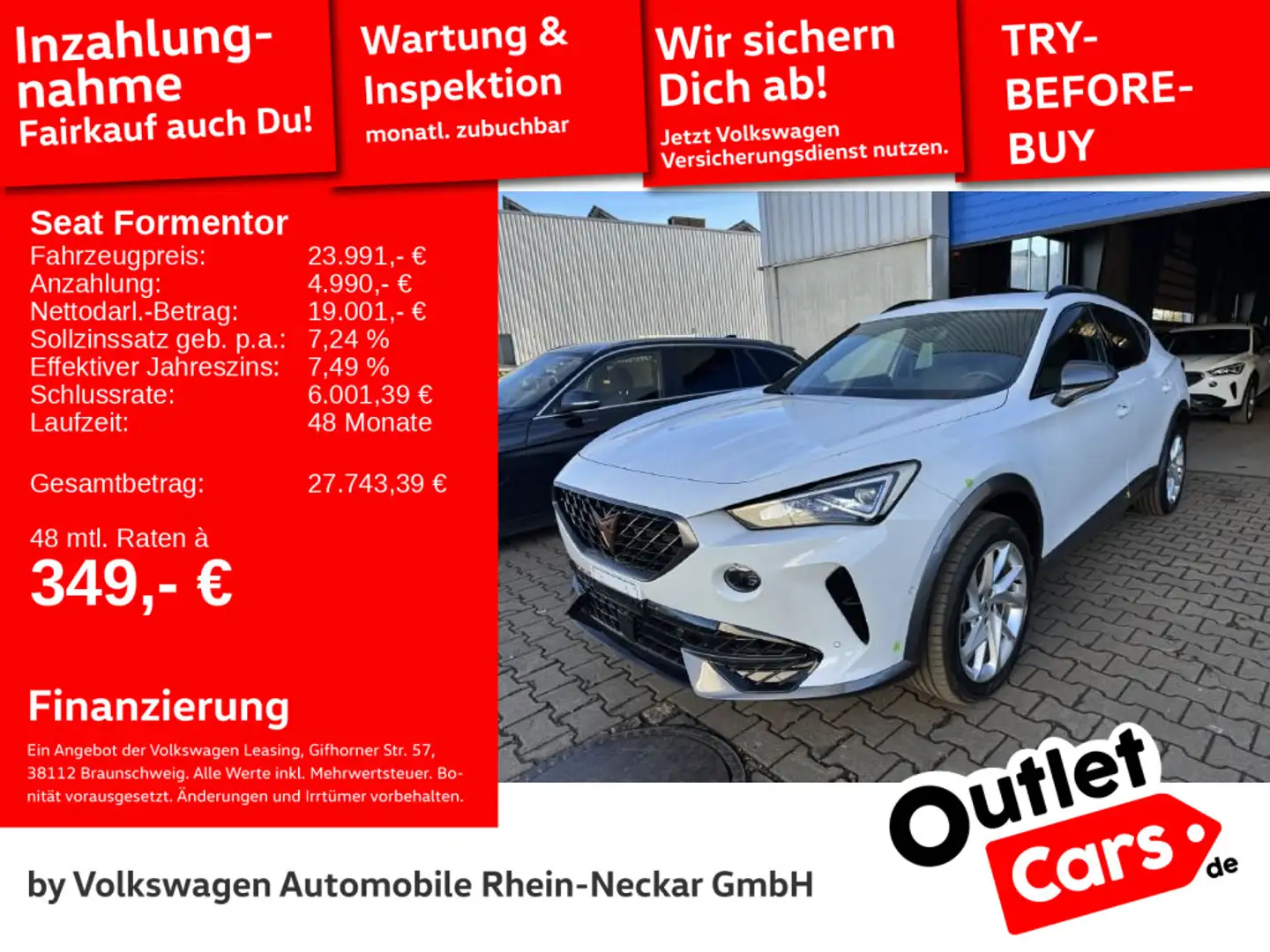 CUPRA Formentor Cupra Formentor 1.5 TSI DSG Car Play Kamera LED Weiß - 1