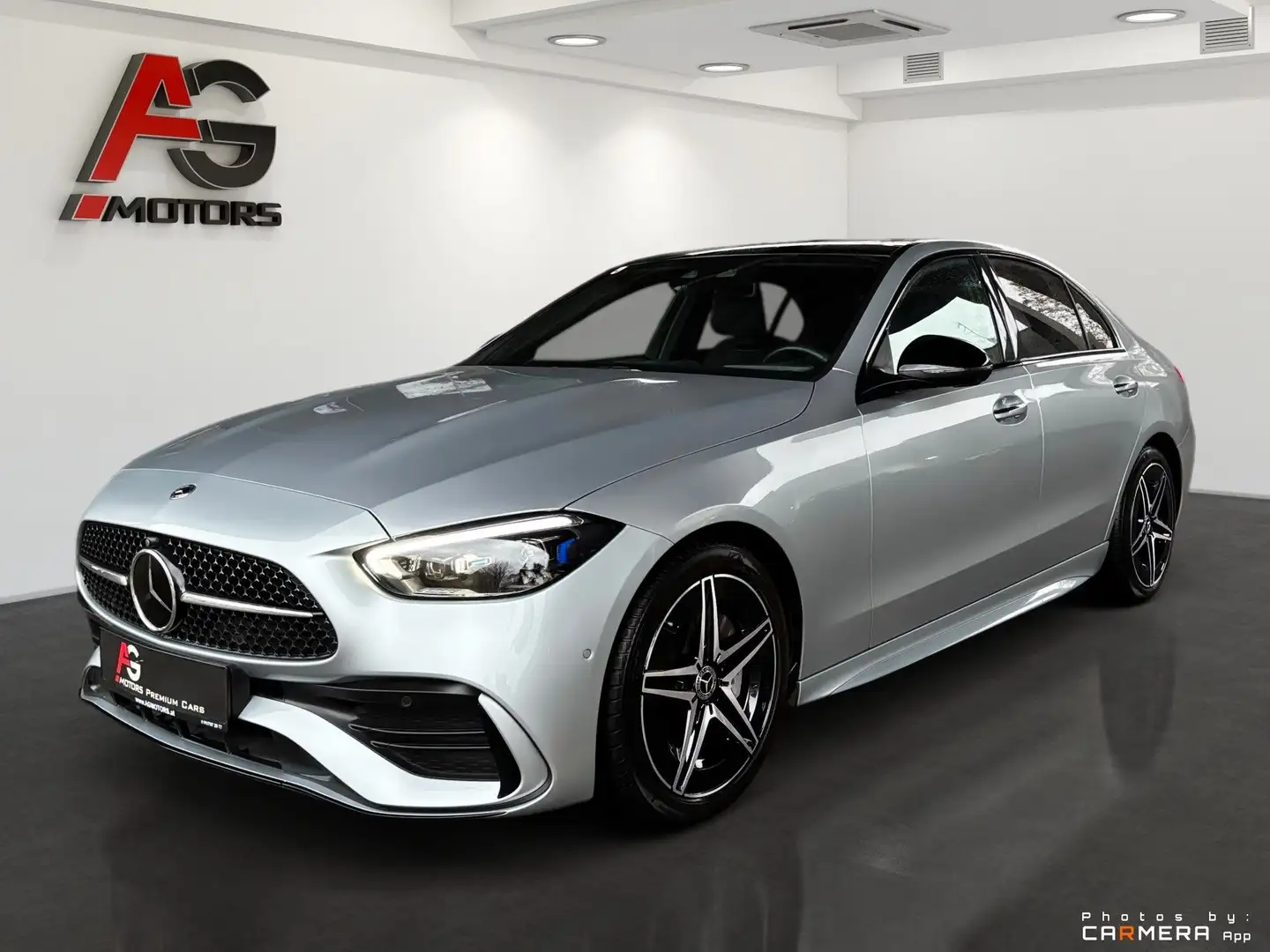 Mercedes-Benz C 220 d 4Matic/AMG Line/360° Kamera/Panorama/ACC/LED/Vo Silber - 1