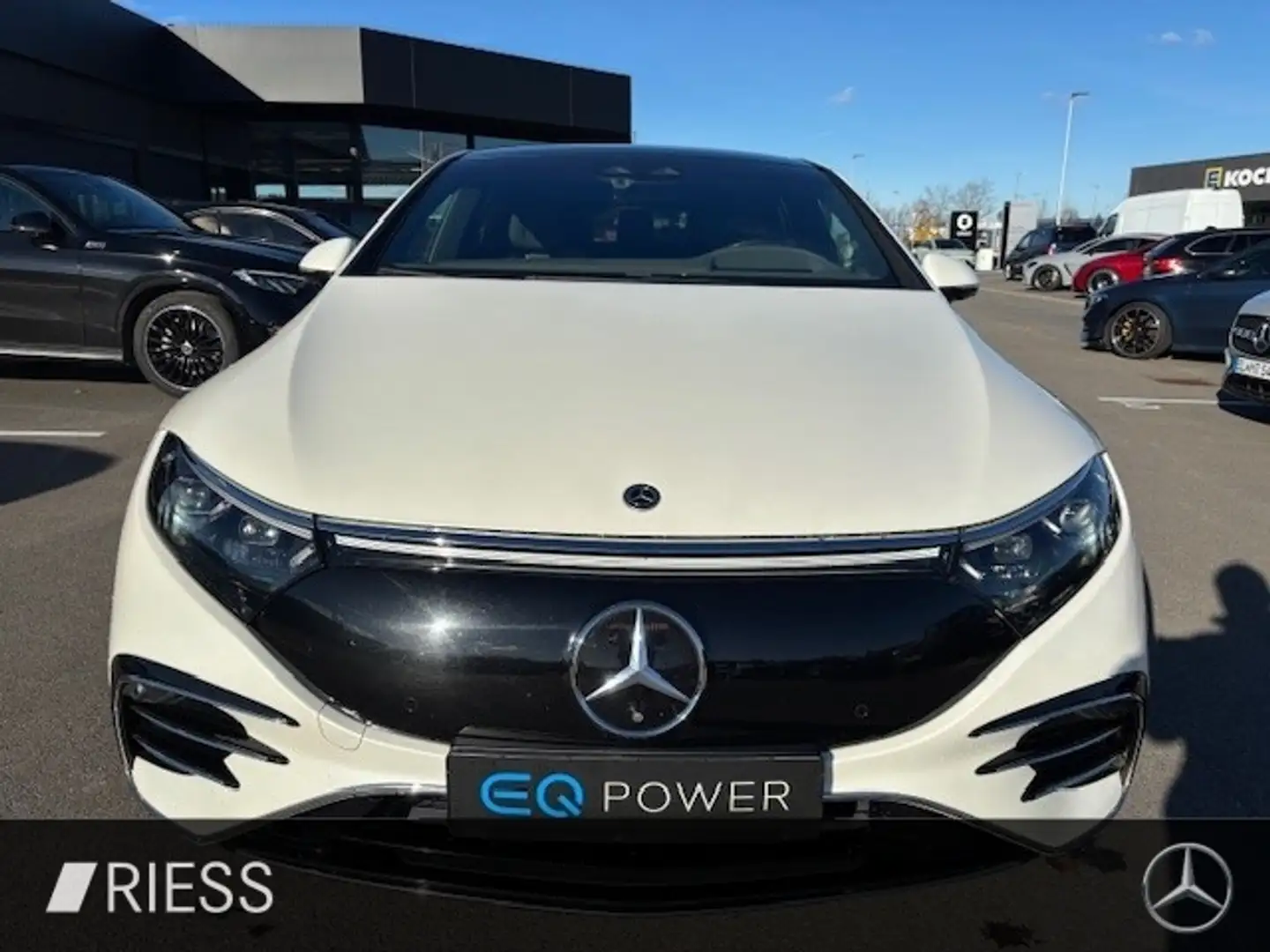 Mercedes-Benz EQS 580 4M AMG Sport Distr Hyper Pano Sitzkl 360 Blanc - 2