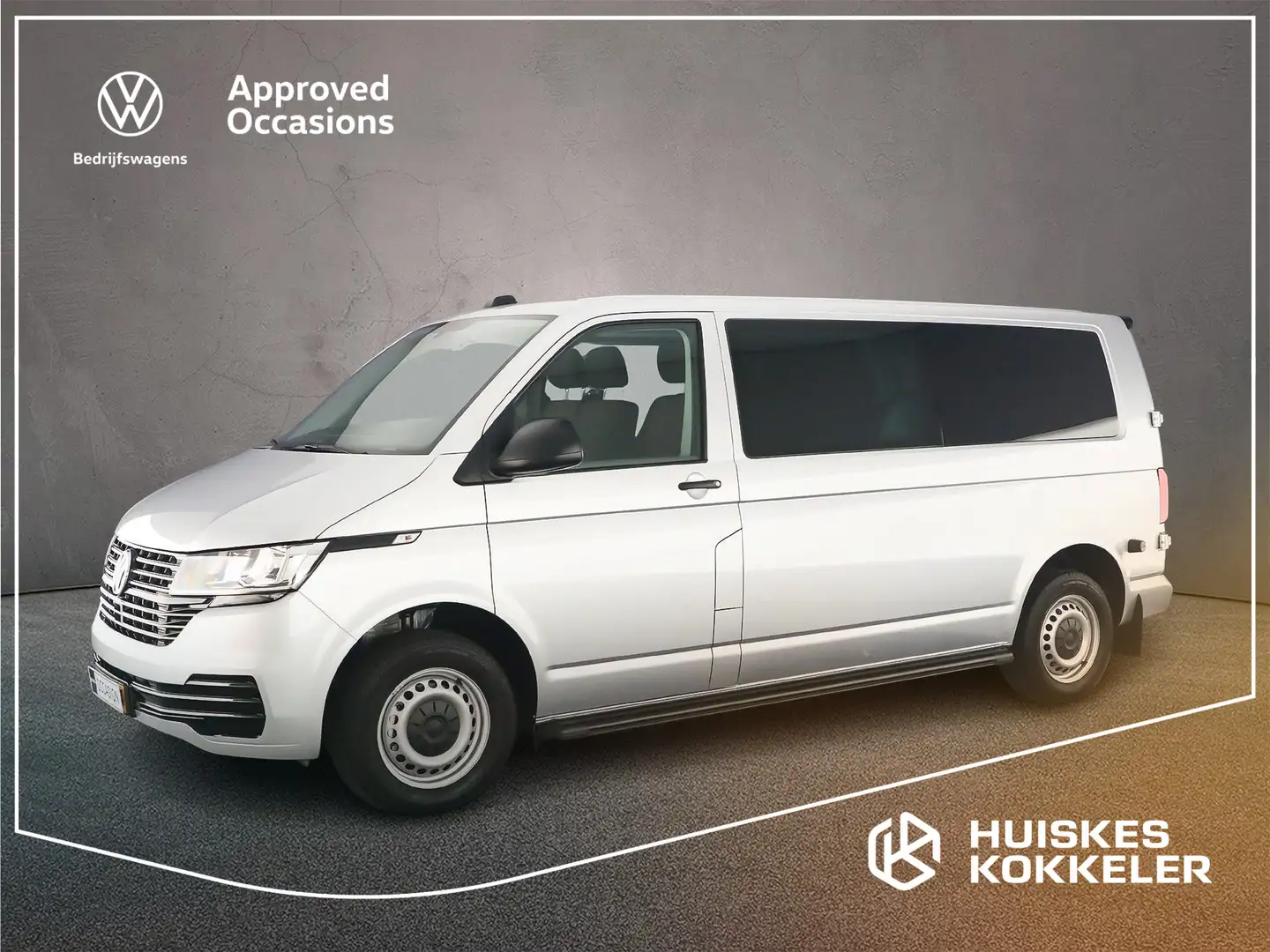 Volkswagen T6.1 Transporter 2.0 TDI 150pk DSG L2 Dubbele cabine | Navigatie | Argent - 1
