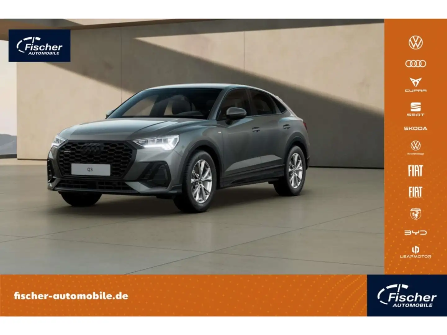 Audi Q3 Sportback 40 TFSI quattro S line AHK/RFK Grau - 1